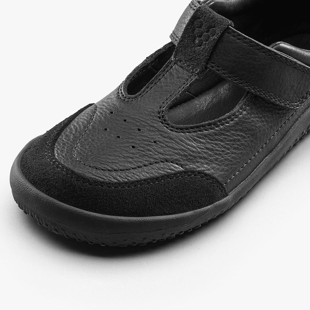 Vivobarefoot Gobi T-Bar Kids – Obsidian
