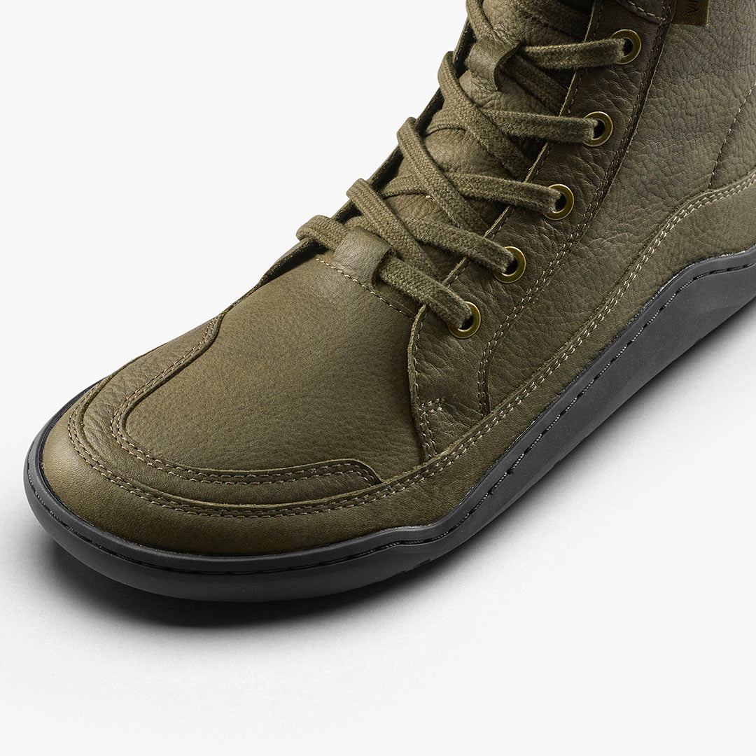 Vivobarefoot Gobi Boot Womens – Dark Olive