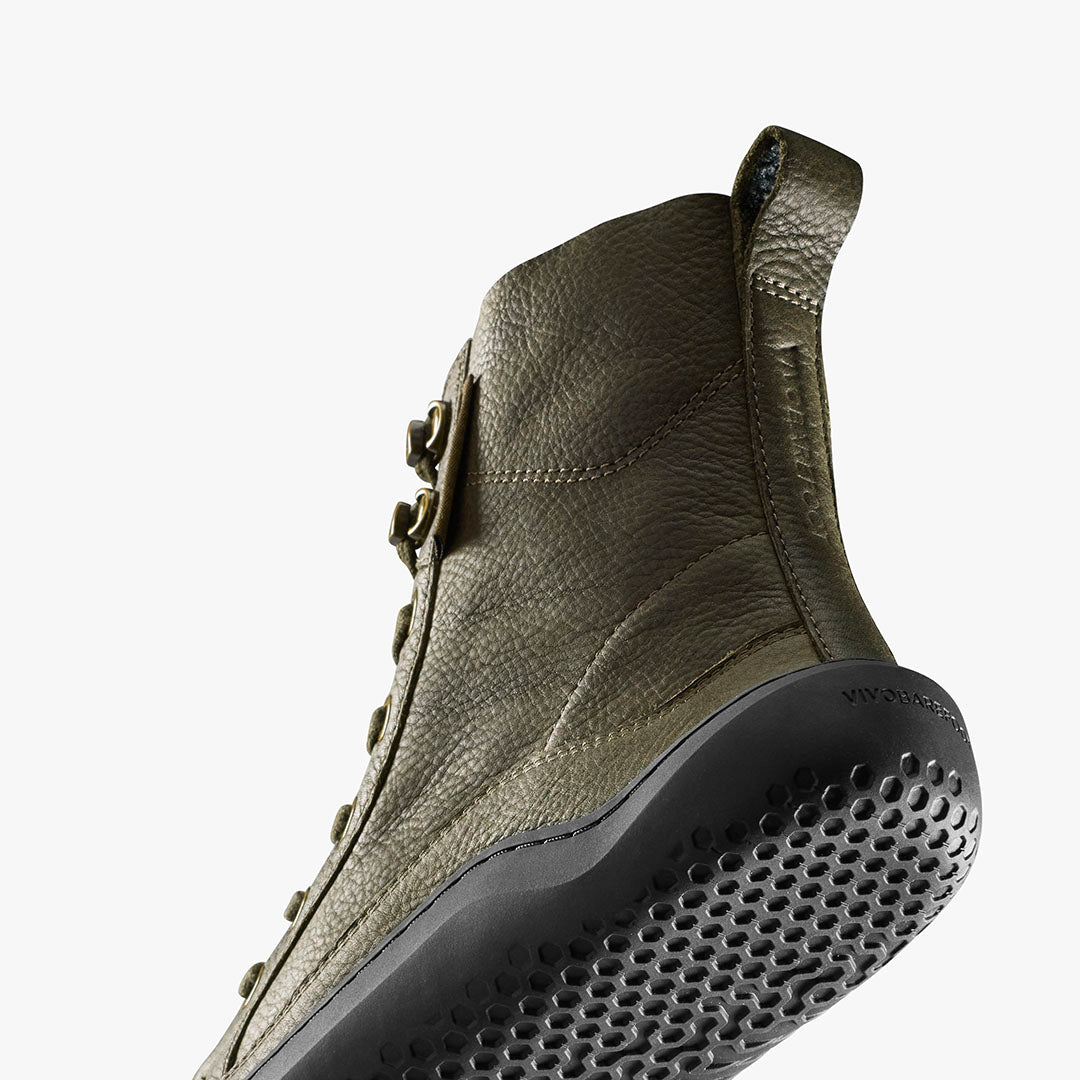 Vivobarefoot Gobi Boot Womens – Dark Olive