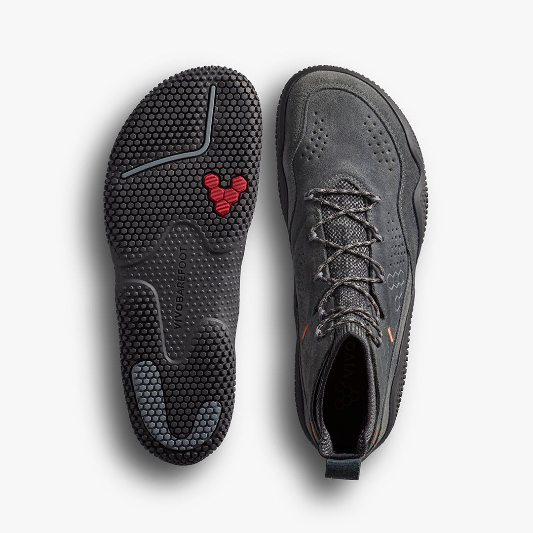 Vivobarefoot Motus Studio Mid Leather Womens – Dark Shadow