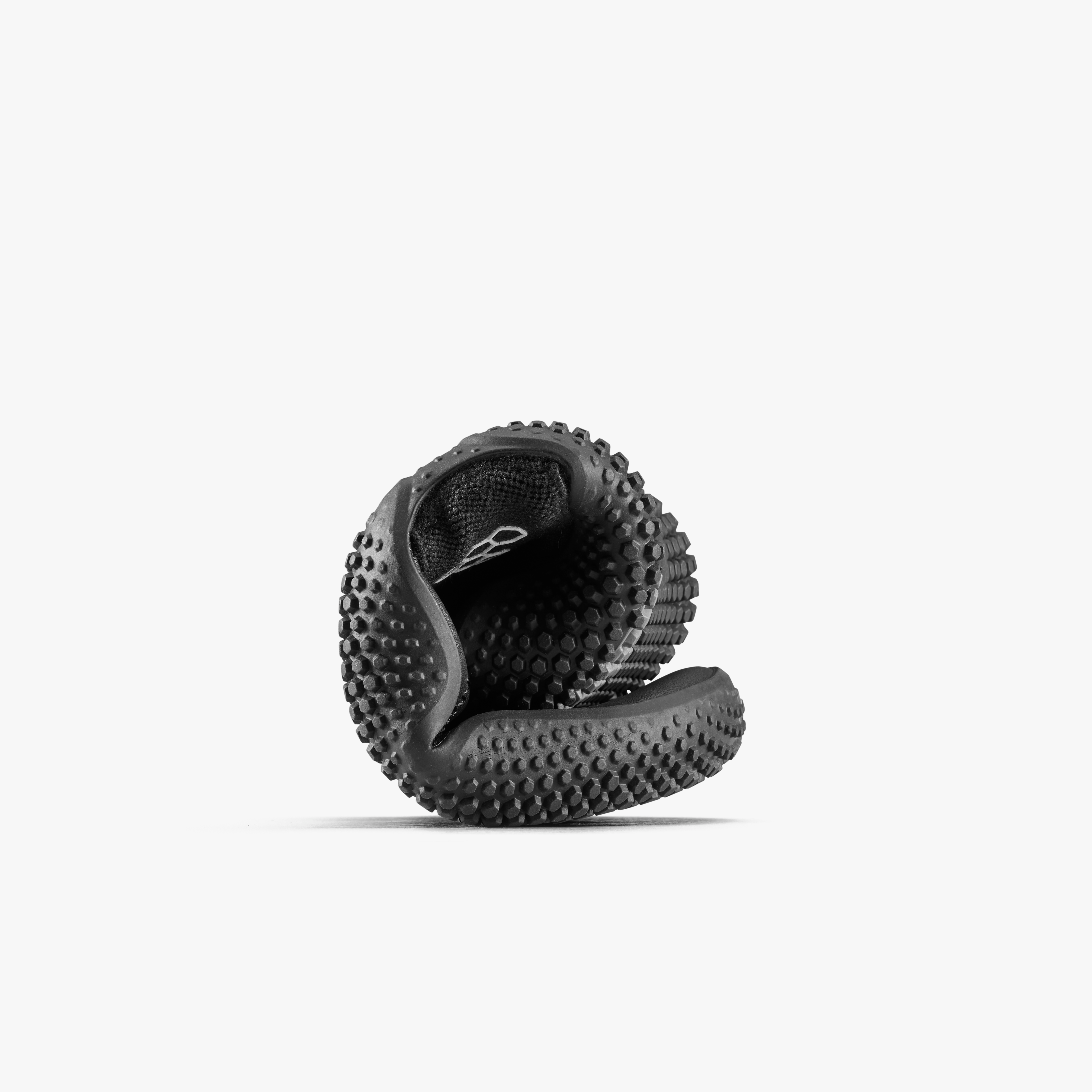 Vivobarefoot Motus Studio Ballet Womens barfodsballerina til kvinder i farven Eclipse, rullet sammen, fleksibilitet