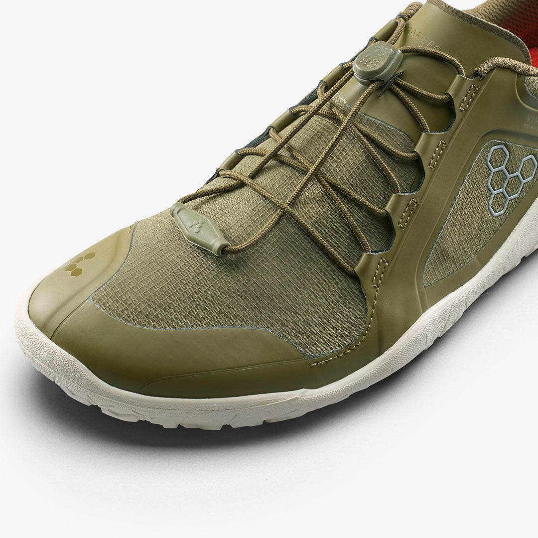 Vivobarefoot Primus Trail III All Weather FG Womens – Dark Olive/White