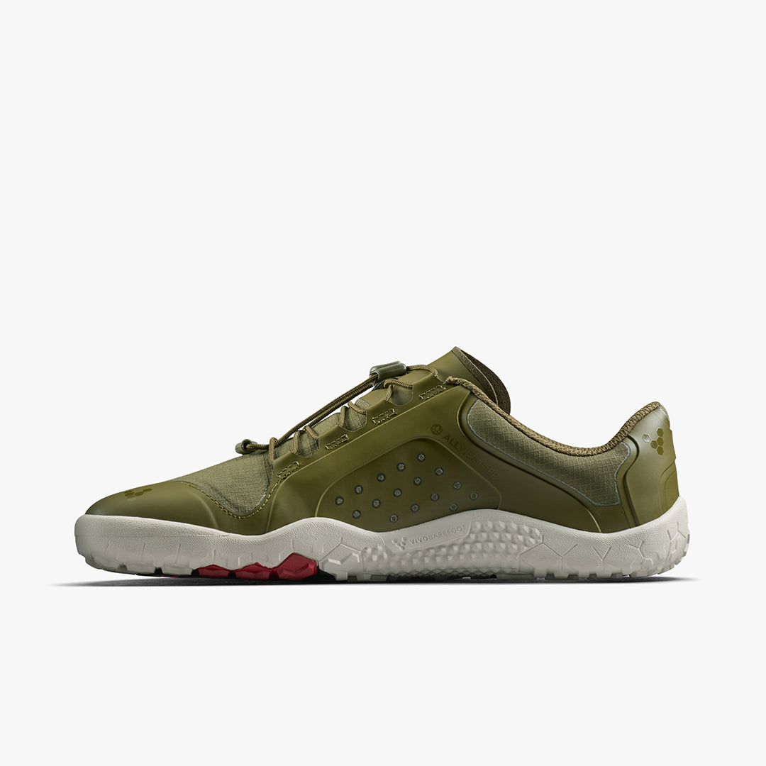 Vivobarefoot Primus Trail III All Weather FG Womens – Dark Olive/White