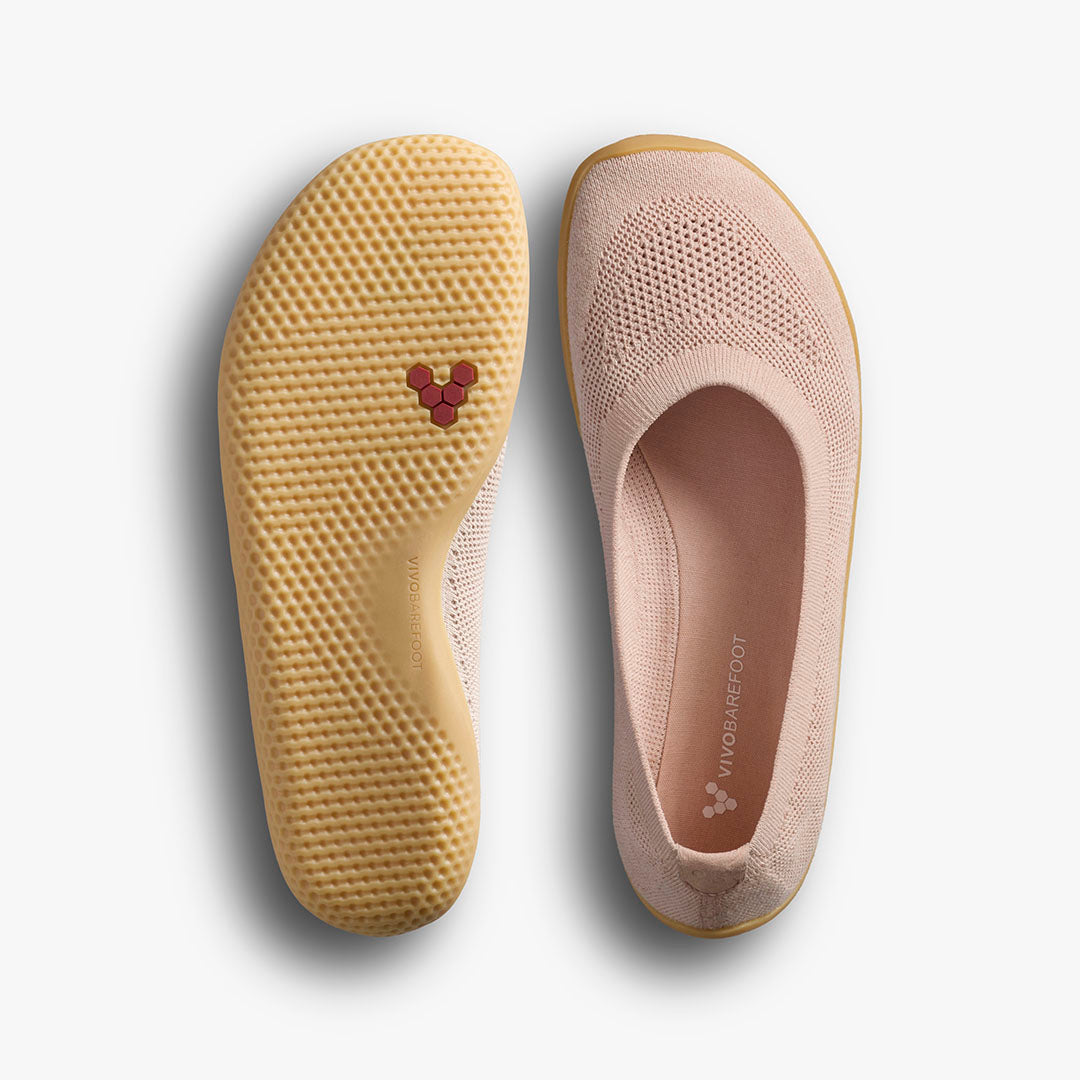 Vivobarefoot Asana Yin Ballerina Knit Womens – Rose