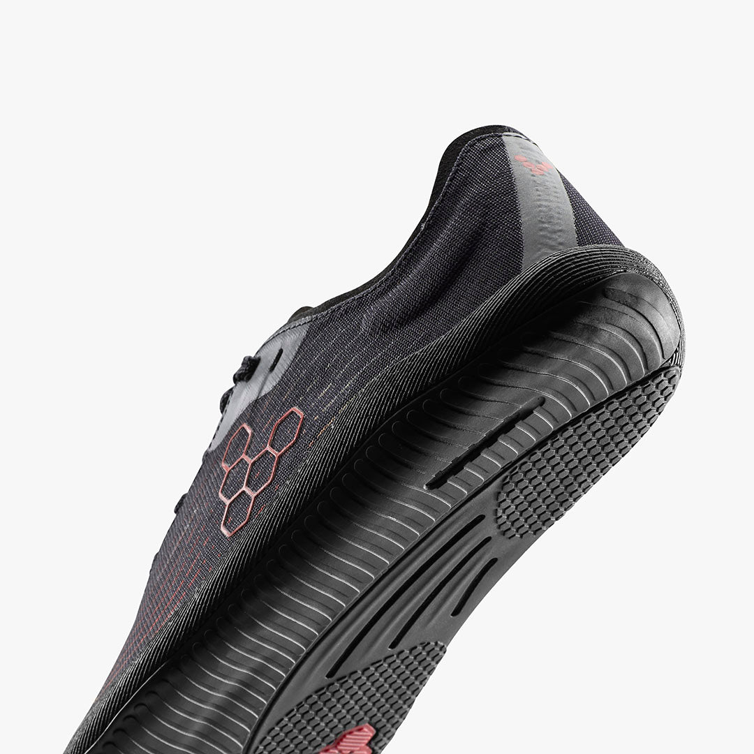 Vivobarefoot Primus Flow Womens – Obsidian/Cherry Tomato