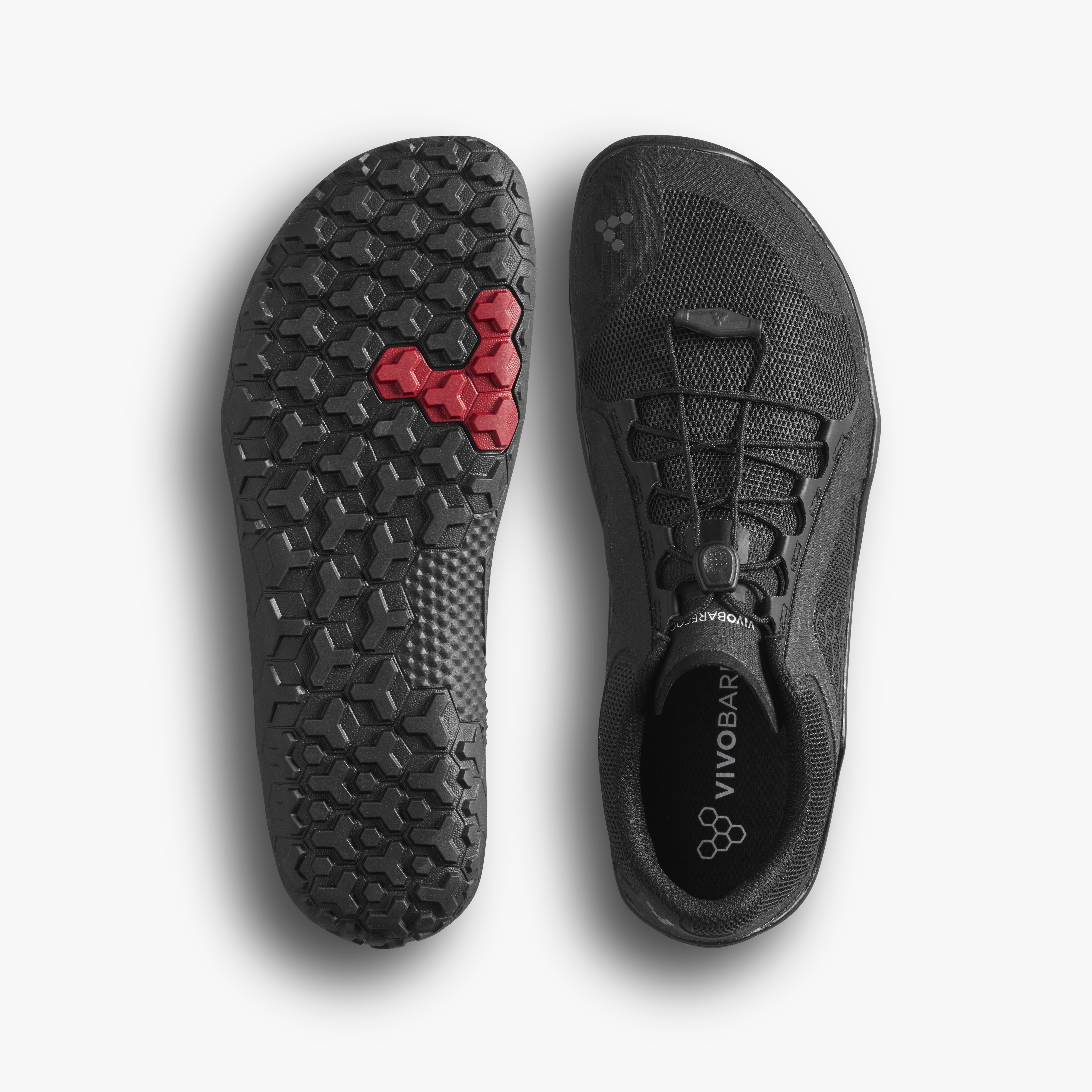 Vivobarefoot Primus Trail FG 3.5 Womens Obsidian, sål og overdel