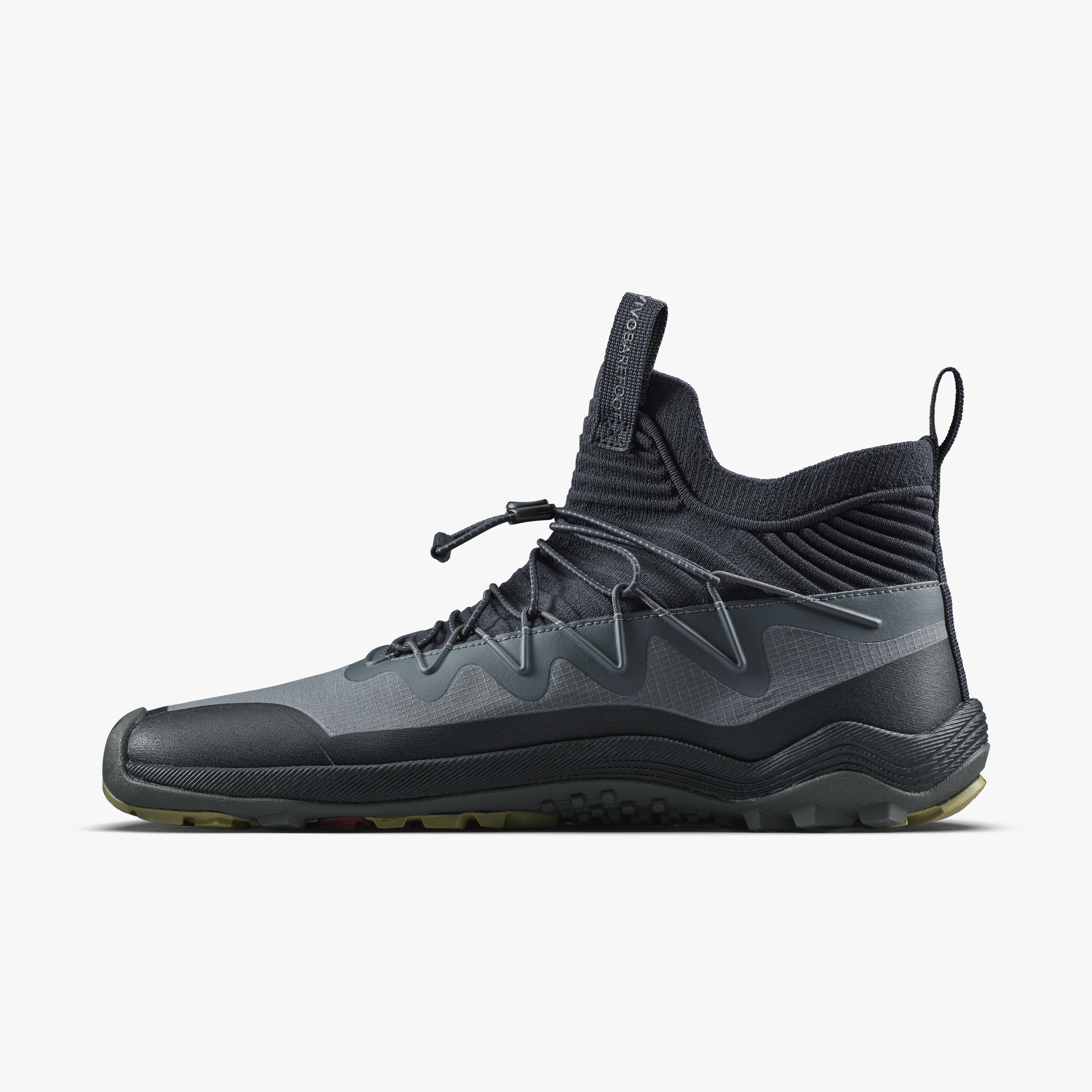 Vivobarefoot Primus Trail Flow Mid II Mens – Dark Shadow – Inside