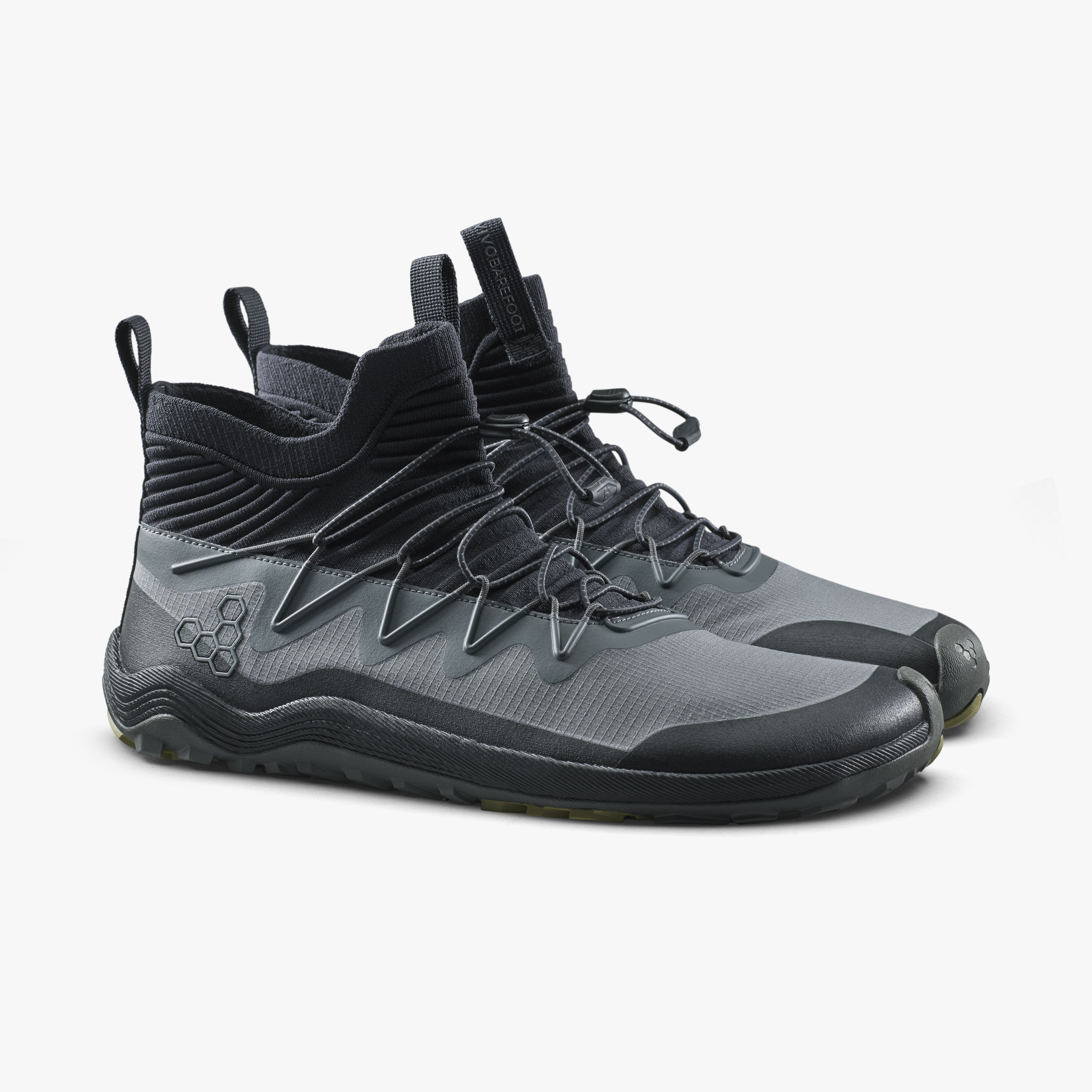 Vivobarefoot Primus Trail Flow Mid II Mens – Dark Shadow – Pair