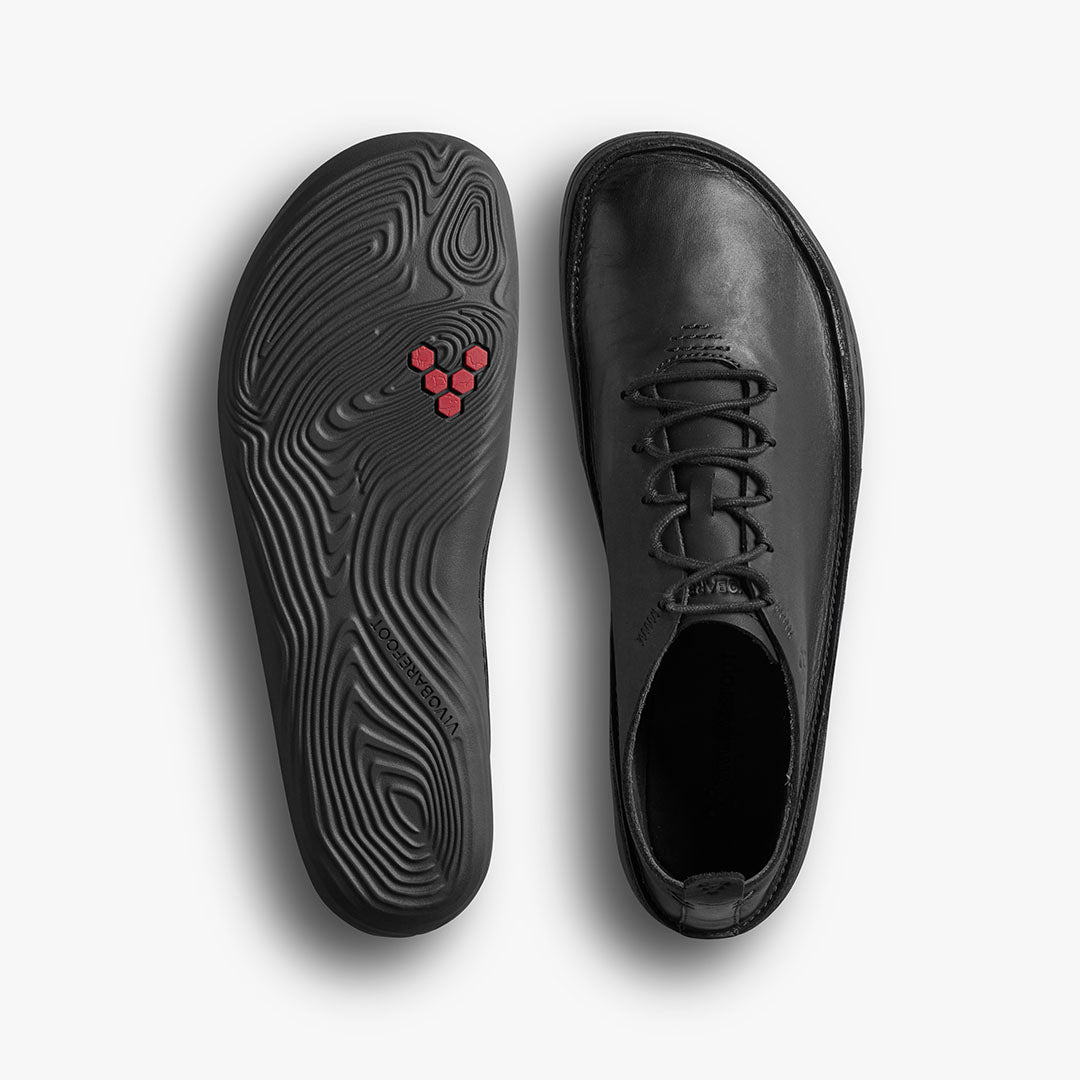 Vivobarefoot Sensus Moc Lace Up Leather Mens – Obsidian