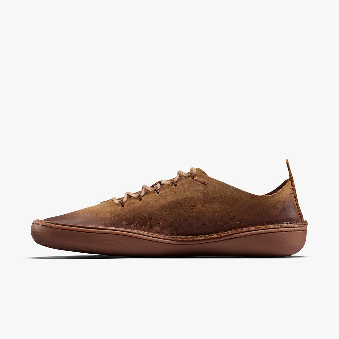 Vivobarefoot Sensus Moc Lace Up Leather Mens – Dark Tan