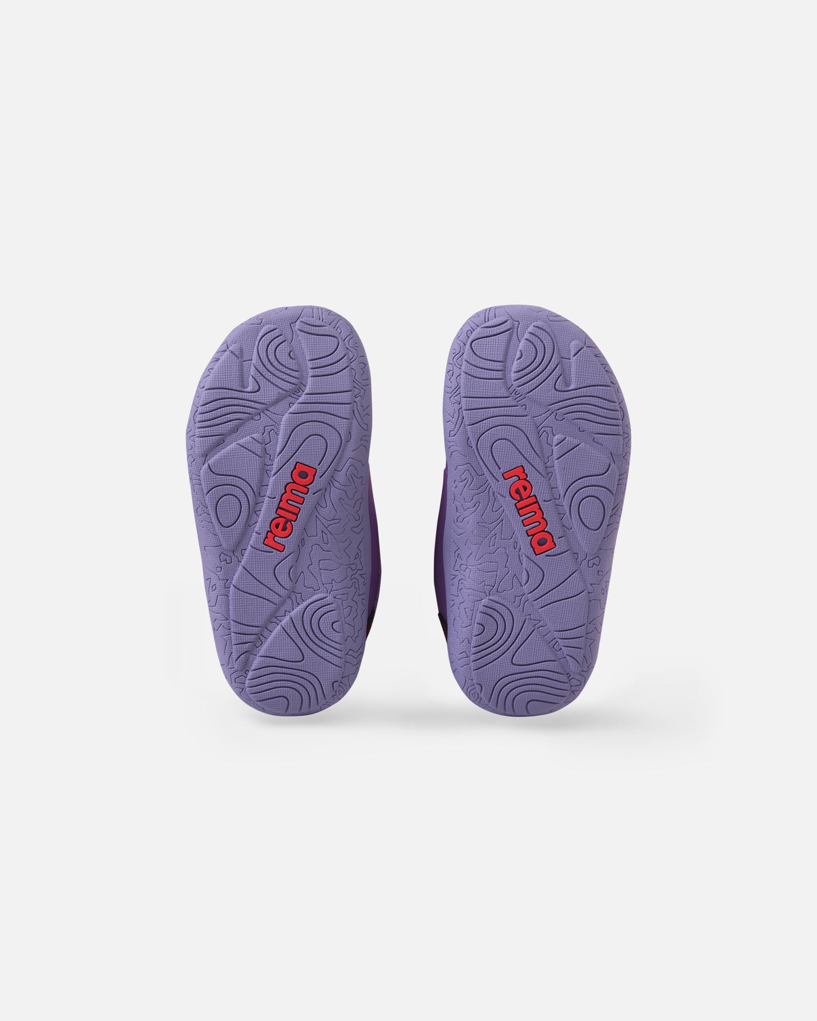 Reima Tepastelu barfodssko til børn i Misty Violet, ydersåler set forfra