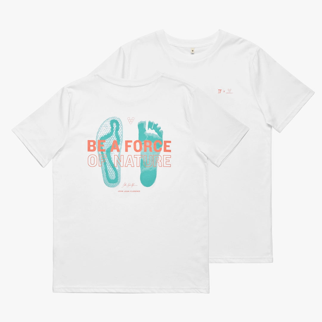 Vivobarefoot Force Of Nature T-Shirt Unisex – White