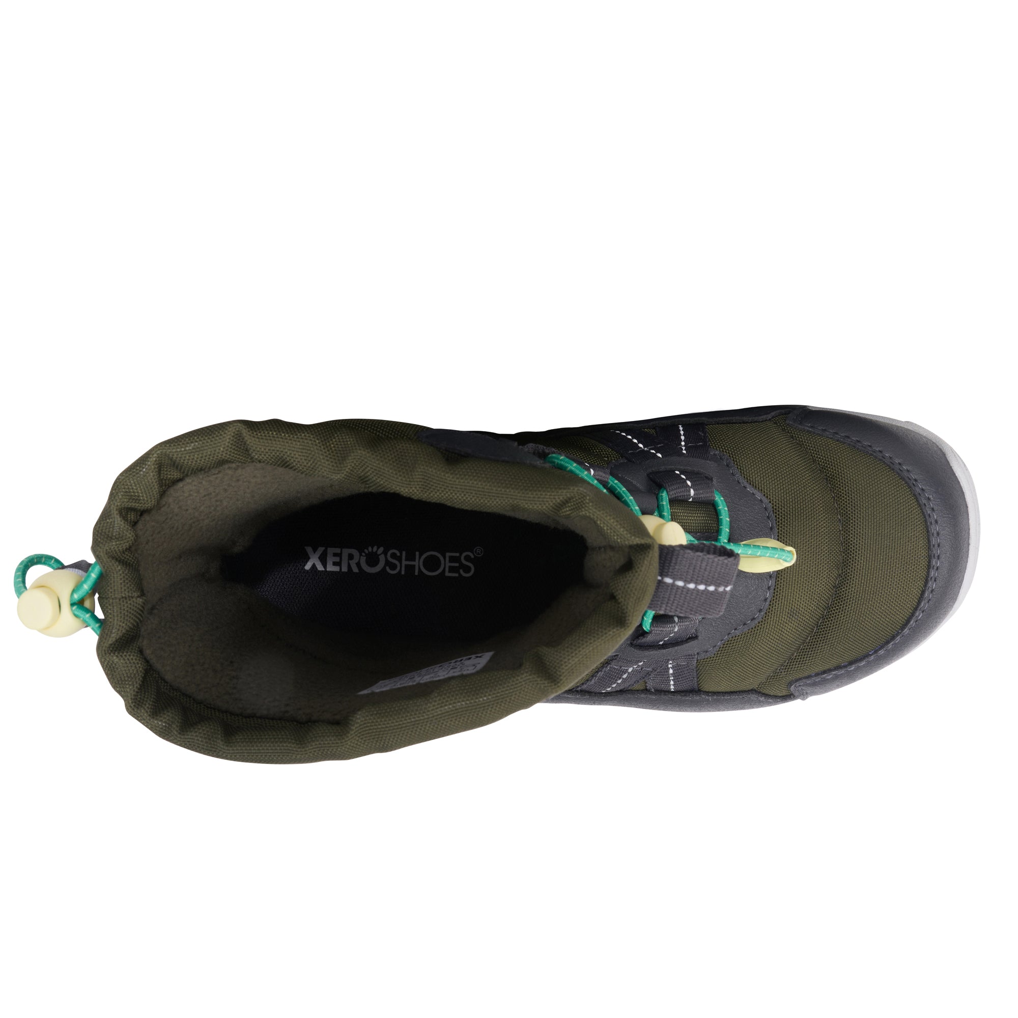 Xero Shoes Alpine Pull On Little Kids – Army-Green