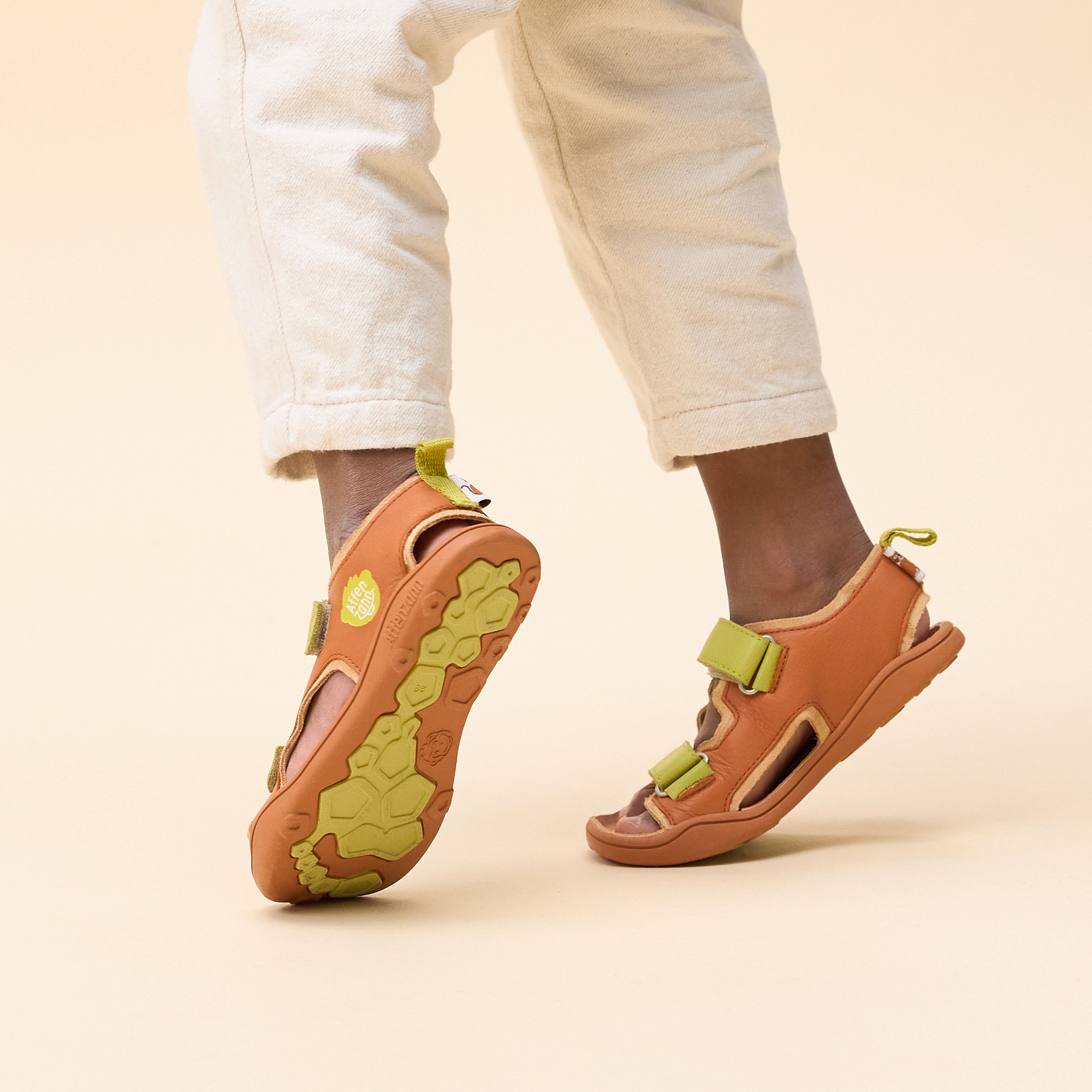 Affenzahn Leather Airy – Børnesandaler – Cat