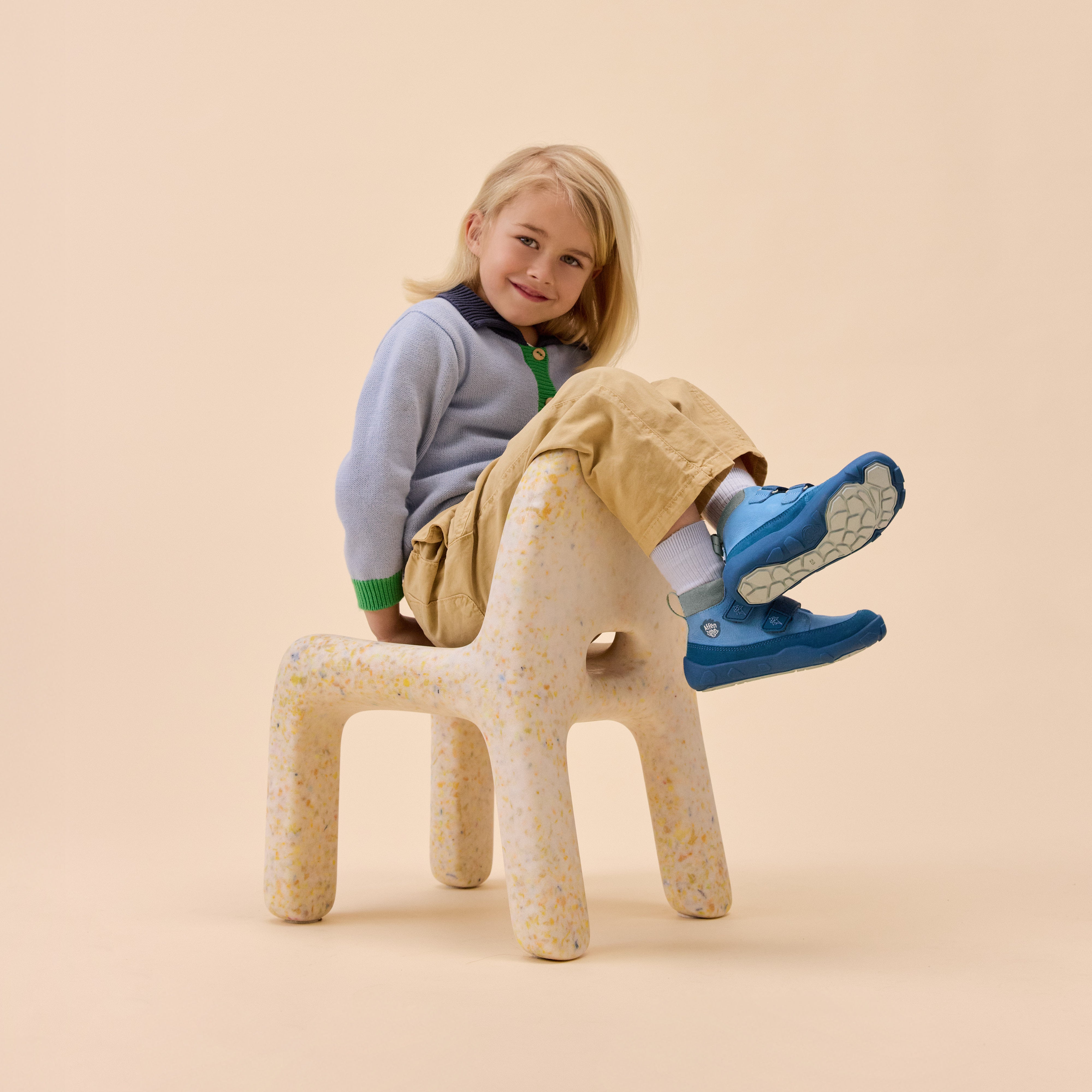 Affenzahn Low Boot Leather Friendy – Shark