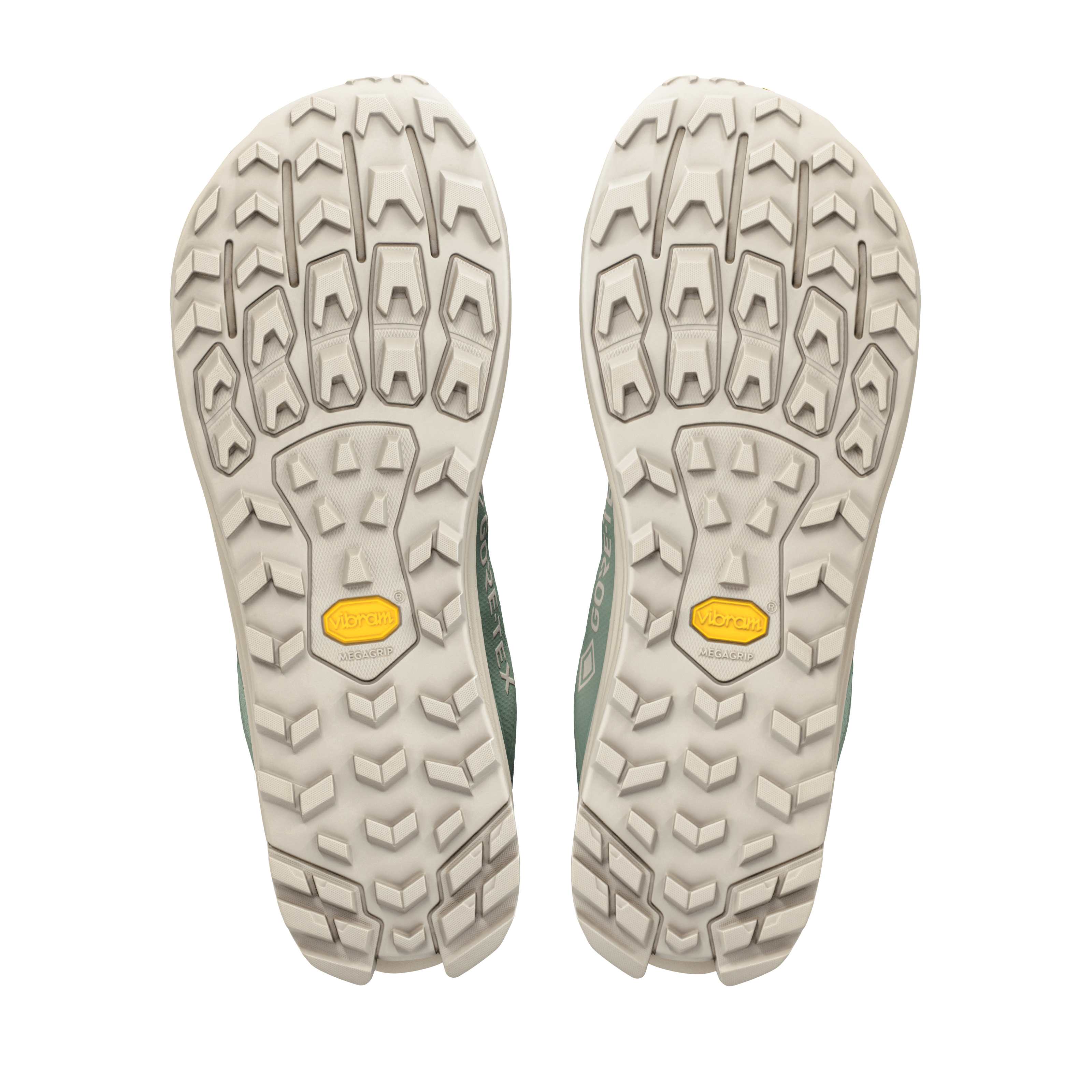 Vibram Megagrip-ydersål på Altra Lone Peak 9+ GTX vandresko til herrer i Sea Spray/Island Fossil
