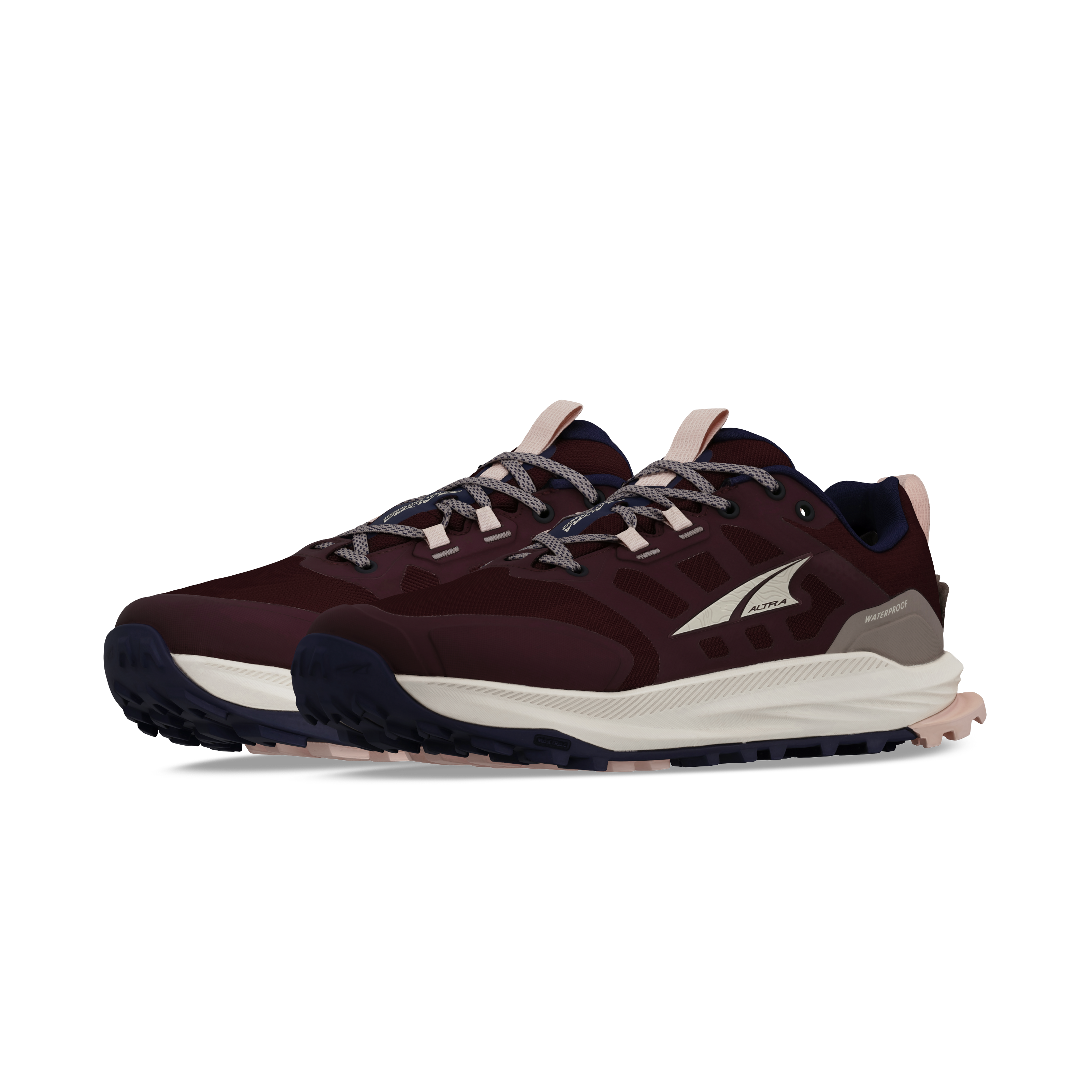 Altra Lone Peak 9 Waterproof Low Womens – Maroon