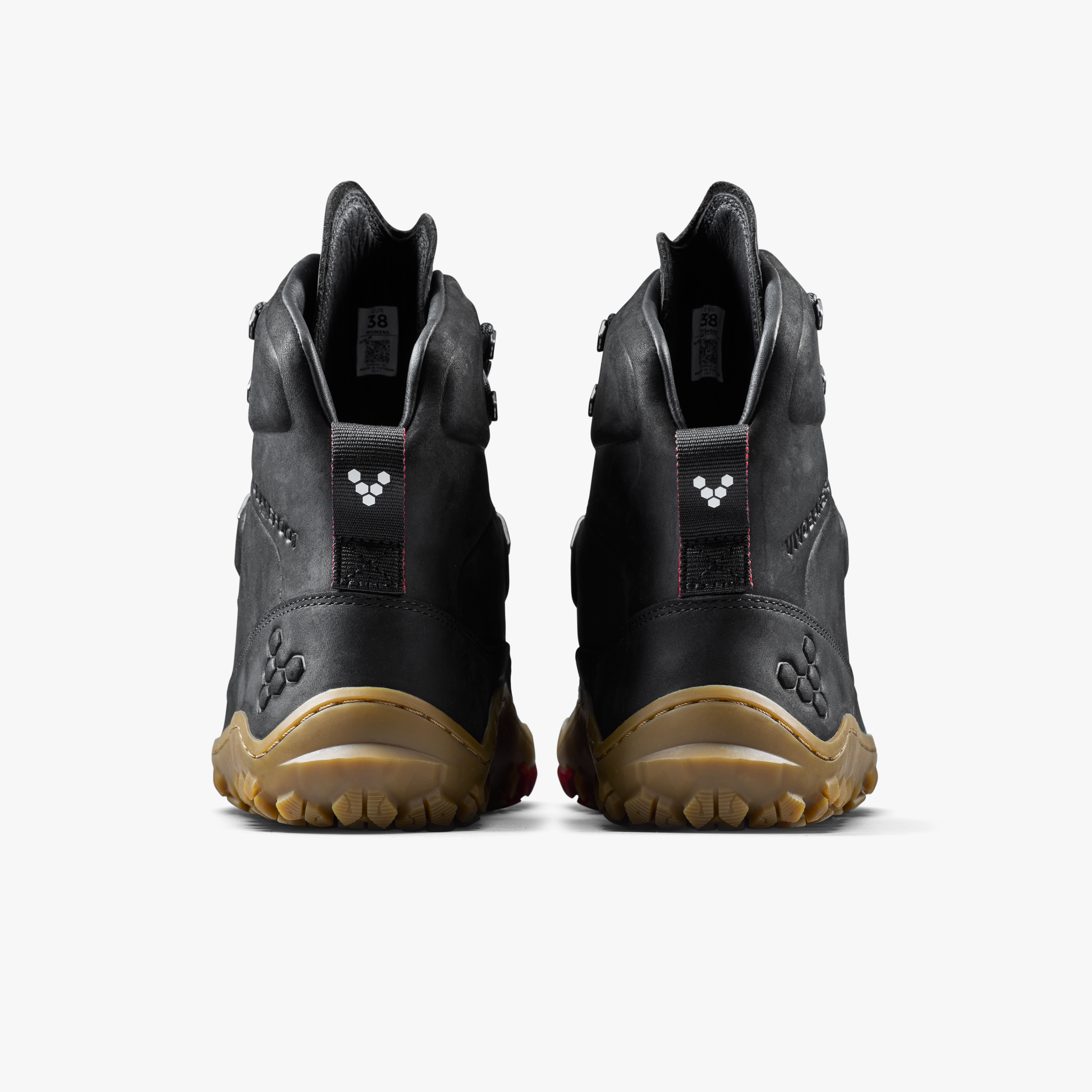 Vivobarefoot Tracker Leather AT II Womens – Obsidian, set bagfra