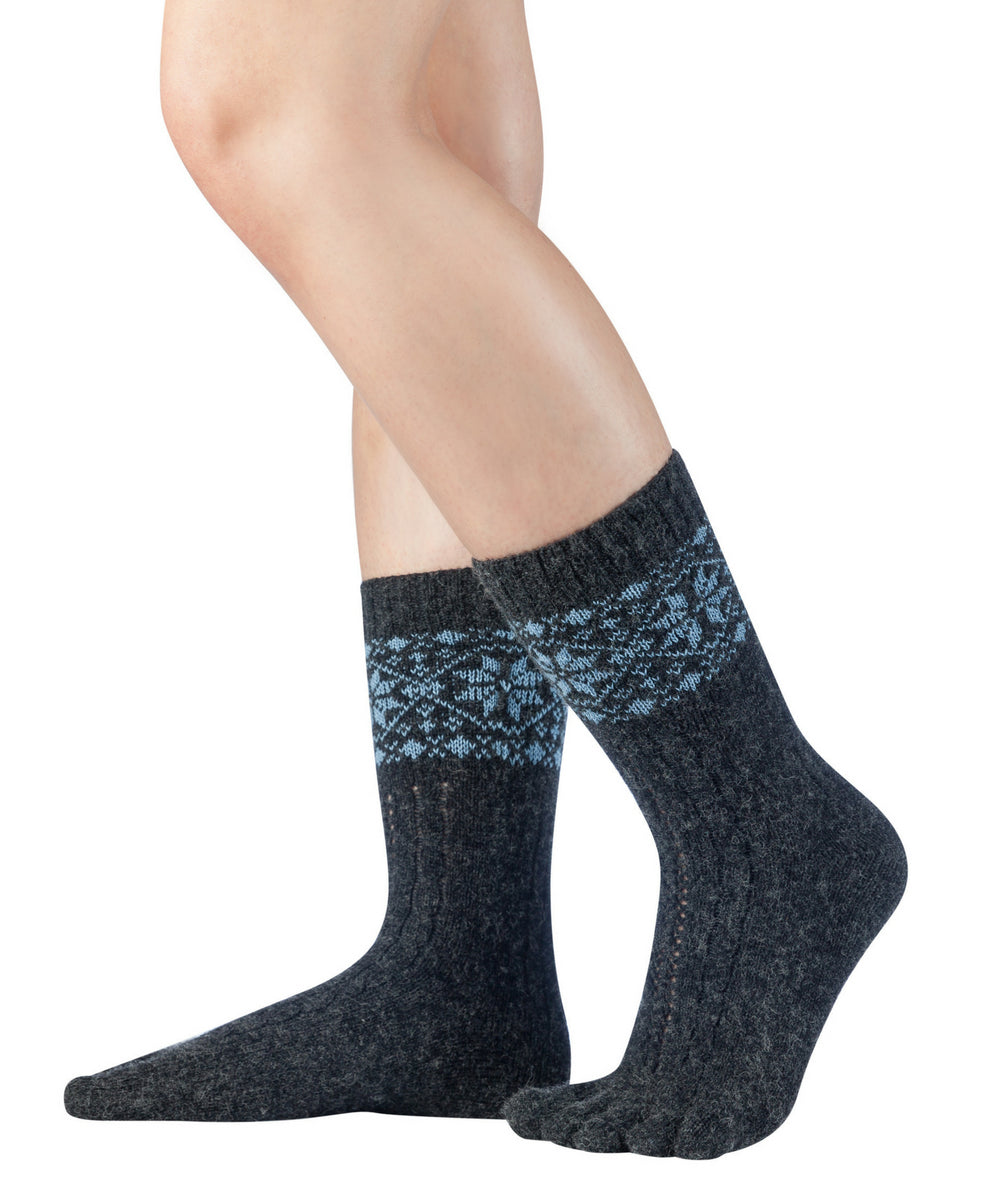 Knitido Merino & Cashmere Snowflakes – Toe socks