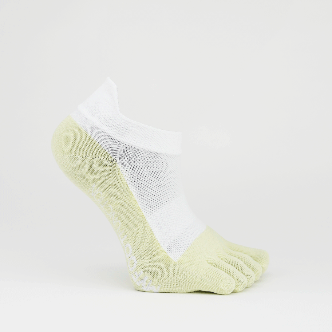 My Foot Function Tåsokker – No-Show Length – White / Jade