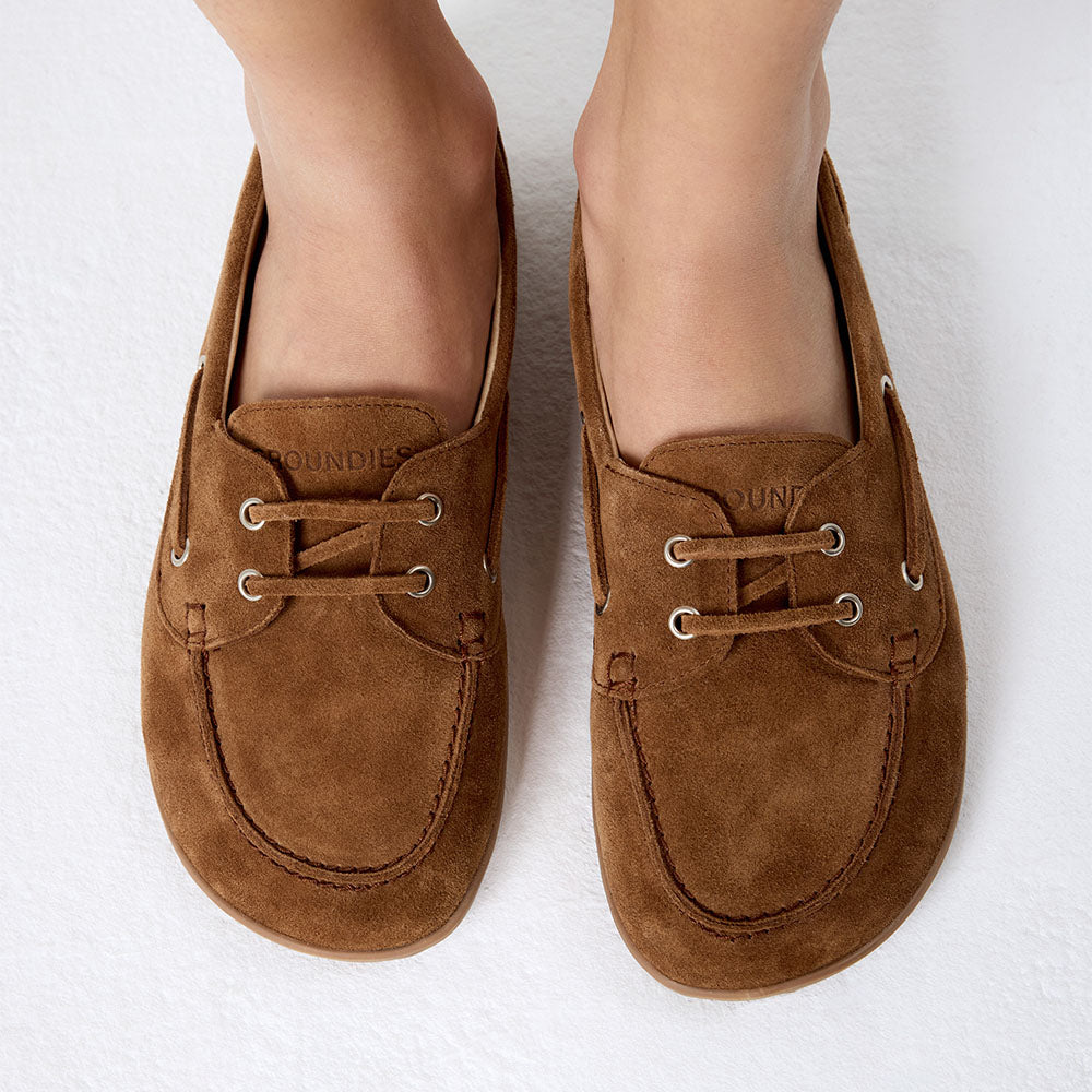 Groundies Bay Womens – Caramel, set fra siden