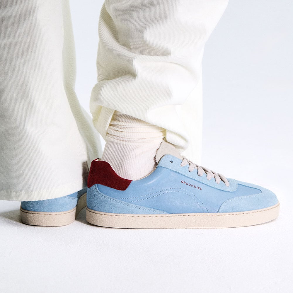 Groundies Panama Womens – Sky Blue/Bordeaux, set fra siden