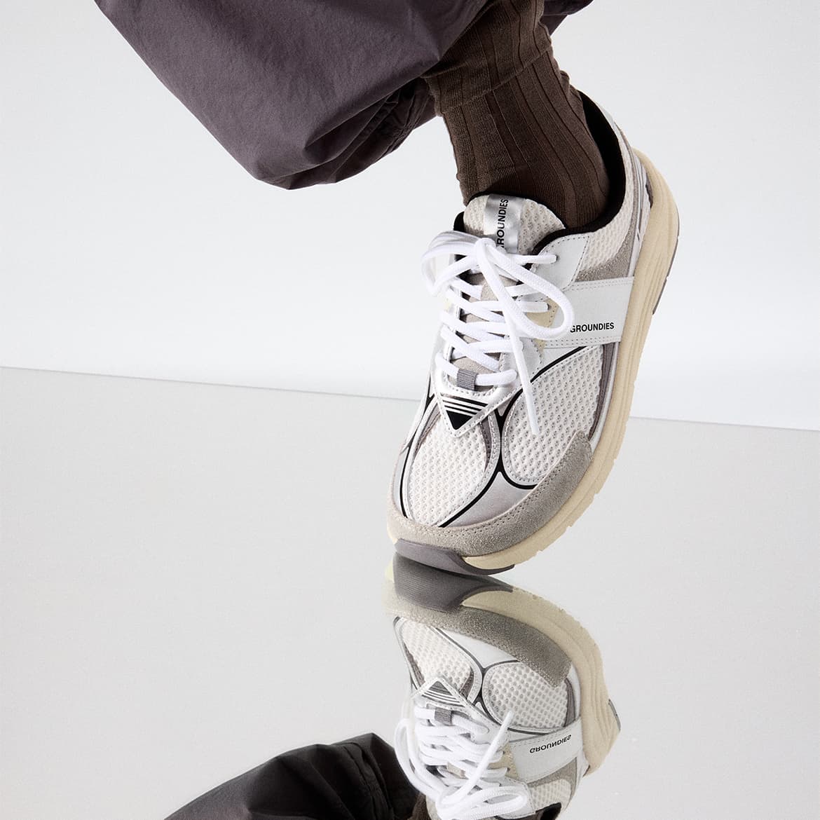 Groundies Starlite 2.0 Womens – White/Silver/Black, set bagfra