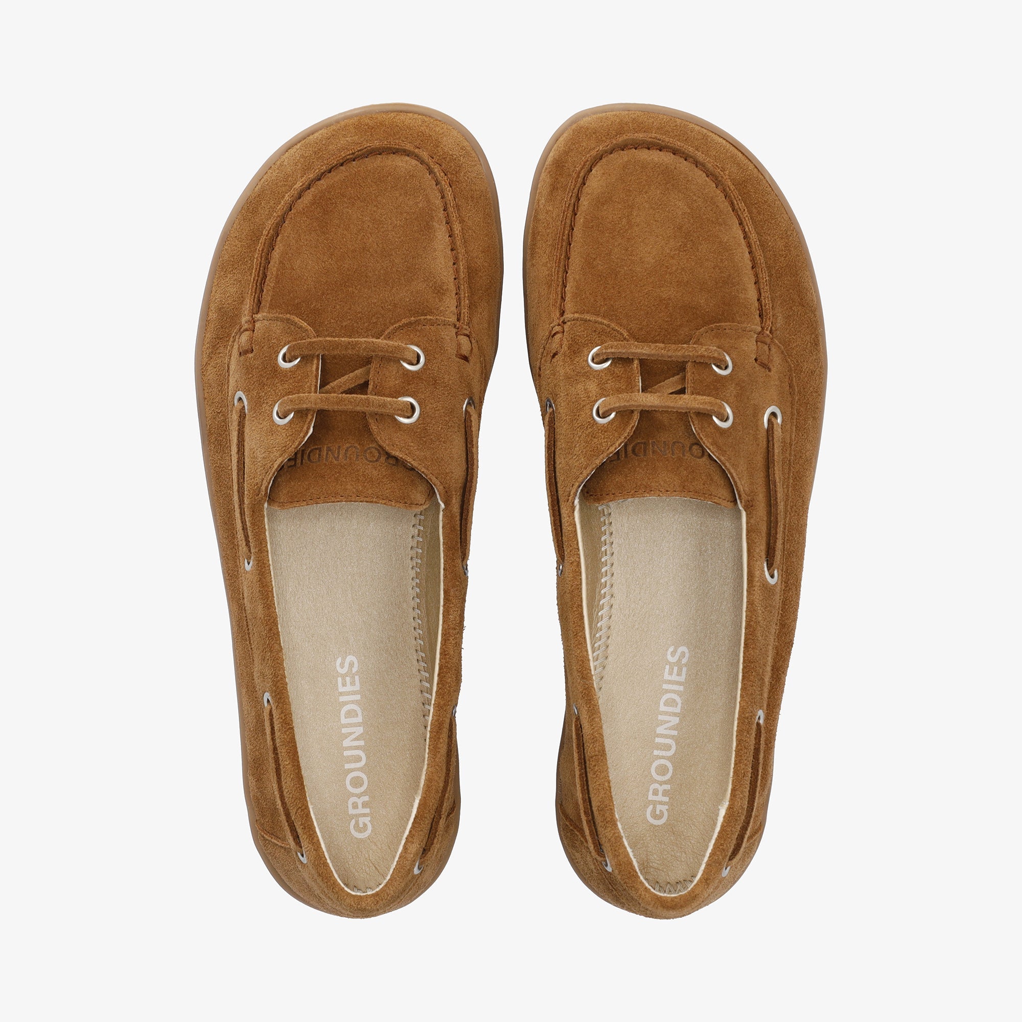 Groundies Bay Womens – Caramel, set oppefra