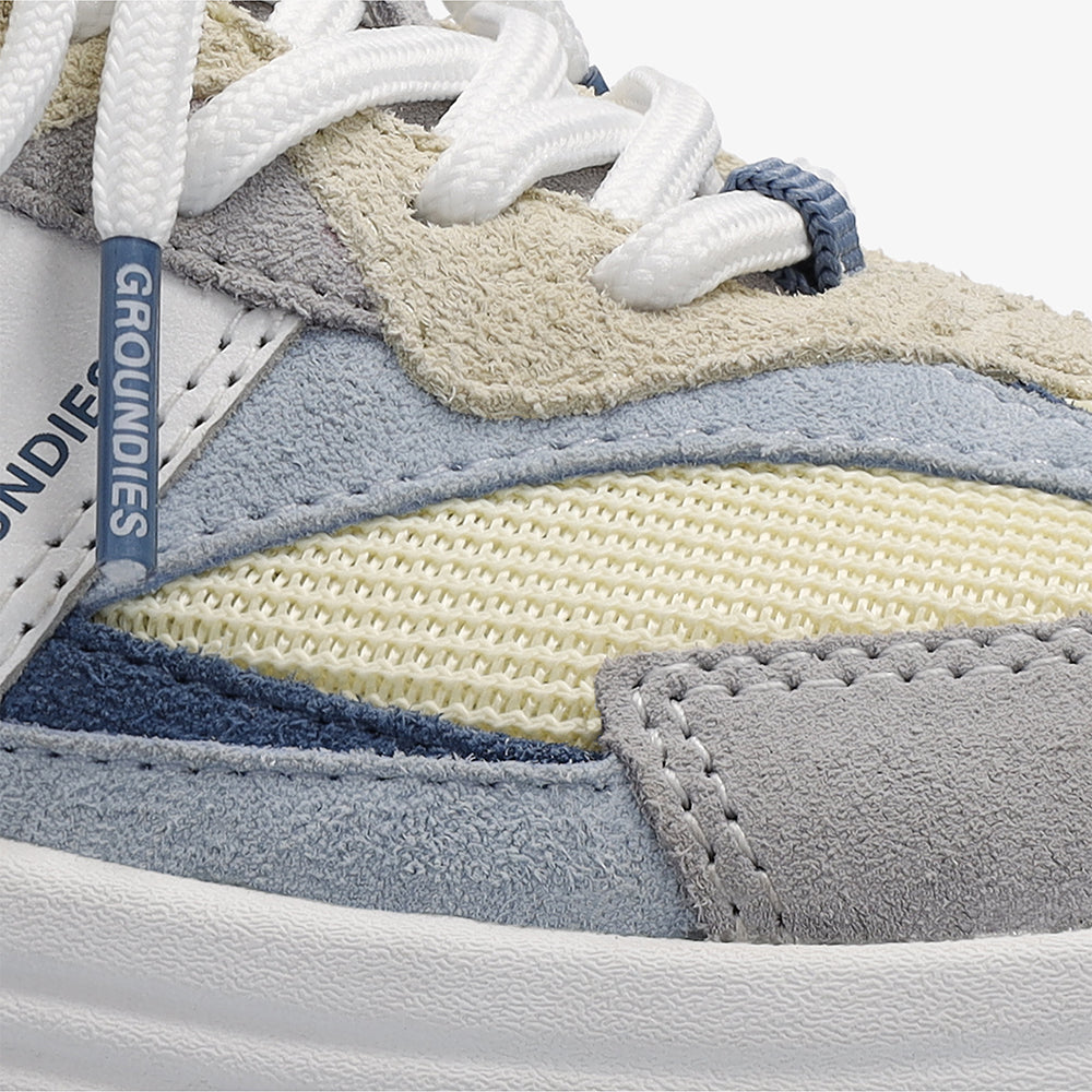 Groundies Starlite 2.0 Juniors – Lemon Cream/Sky Blue, set oppefra