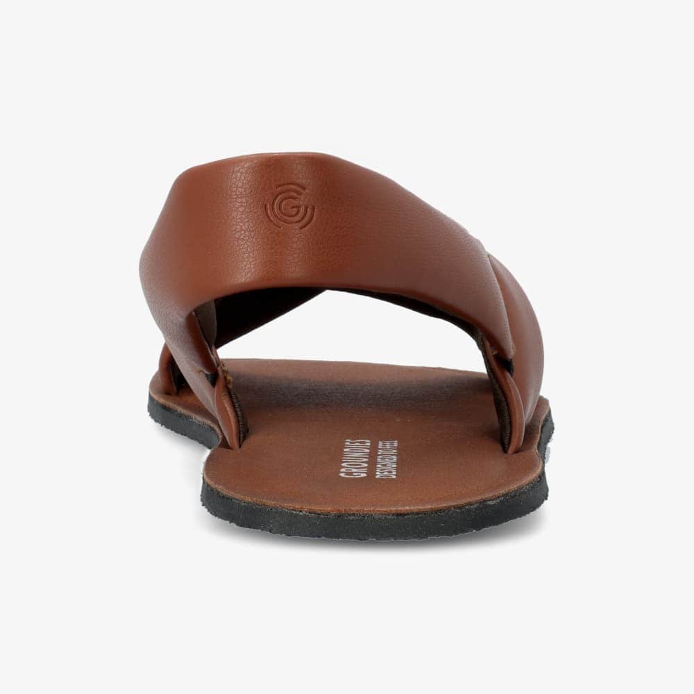 Groundies Verona Vegan Womens – Caramel, på fod