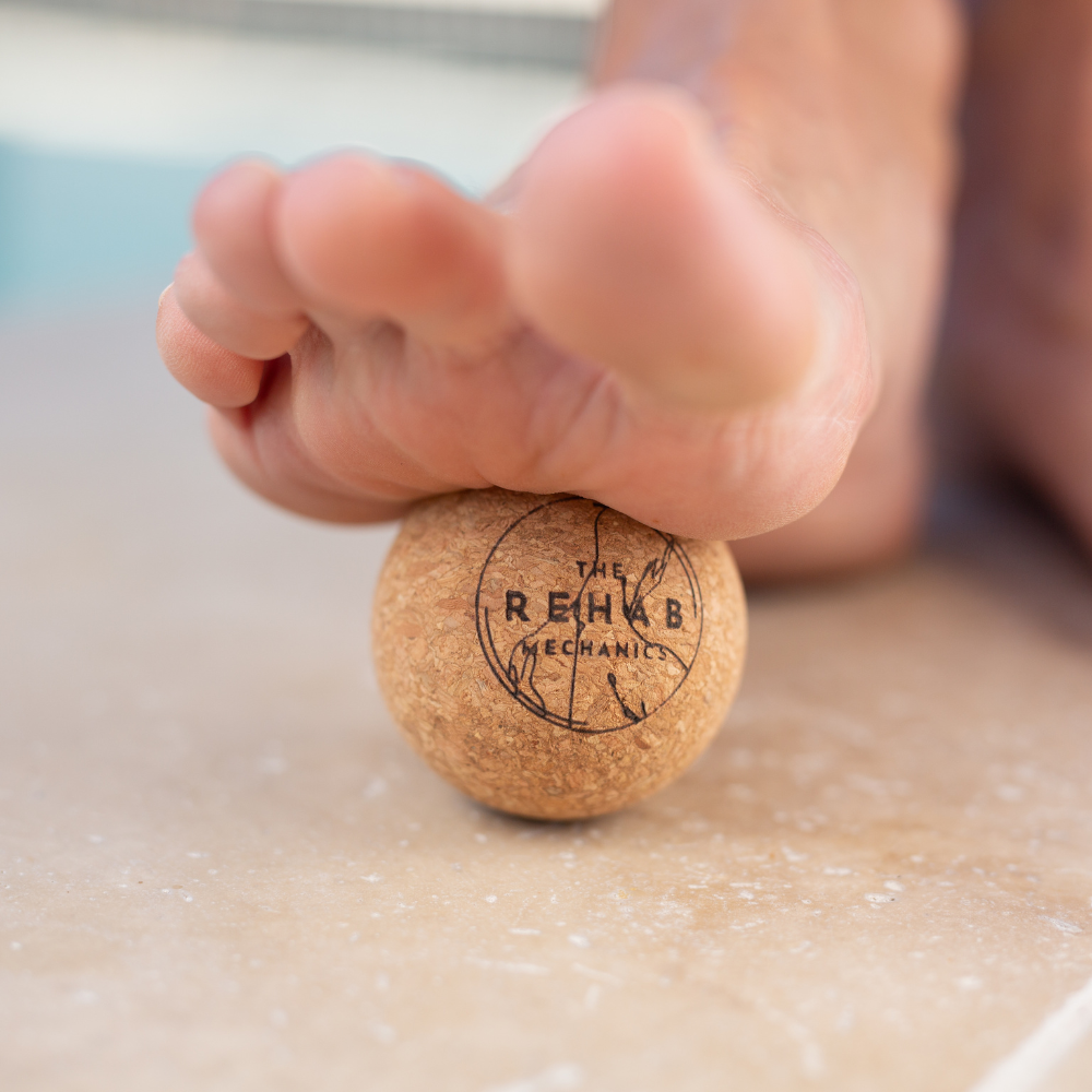 The Rehab Mechanics Mini Cork Ball – lifestyle