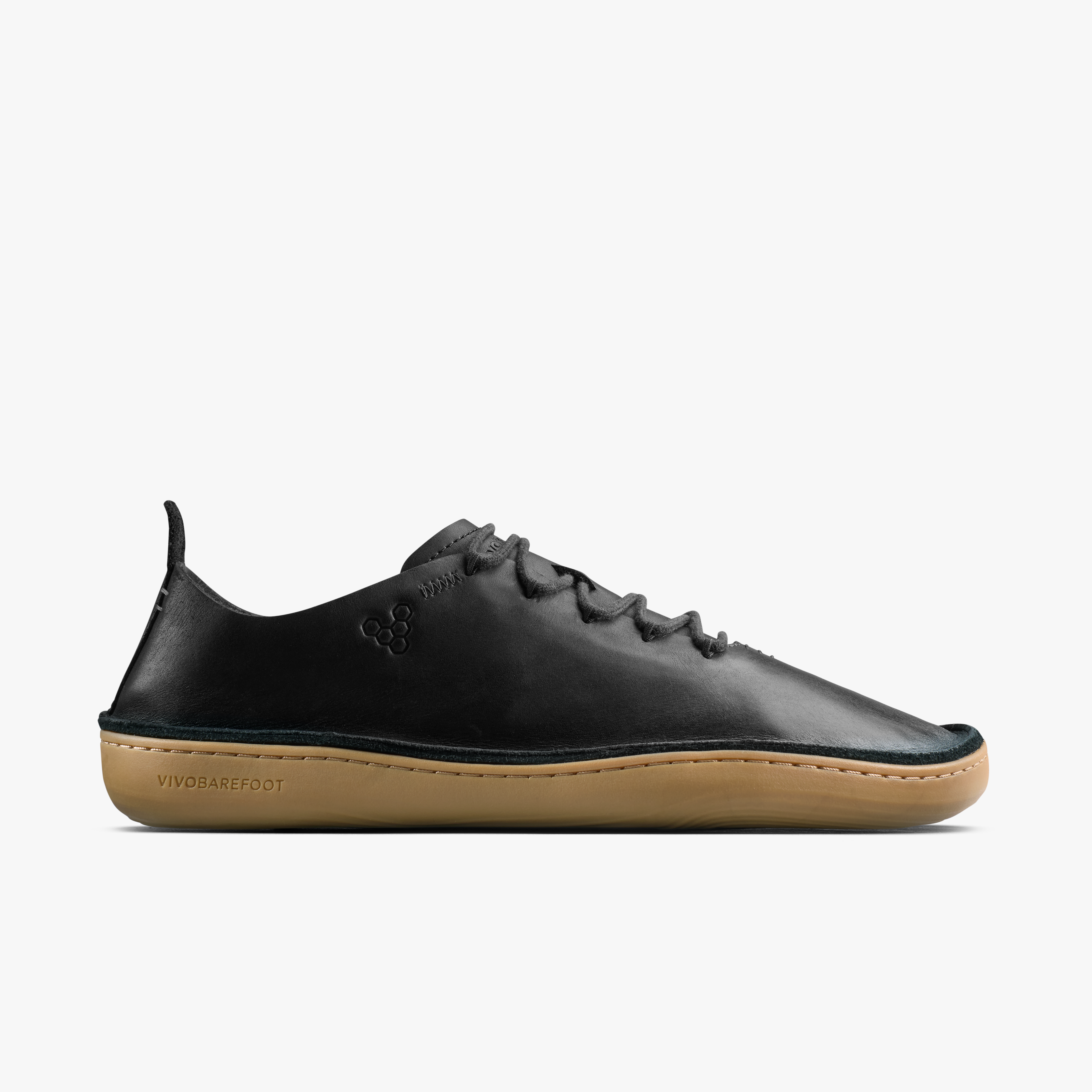 Vivobarefoot Sensus Moc Lace Up Leather Mens Eclipse, set fra siden