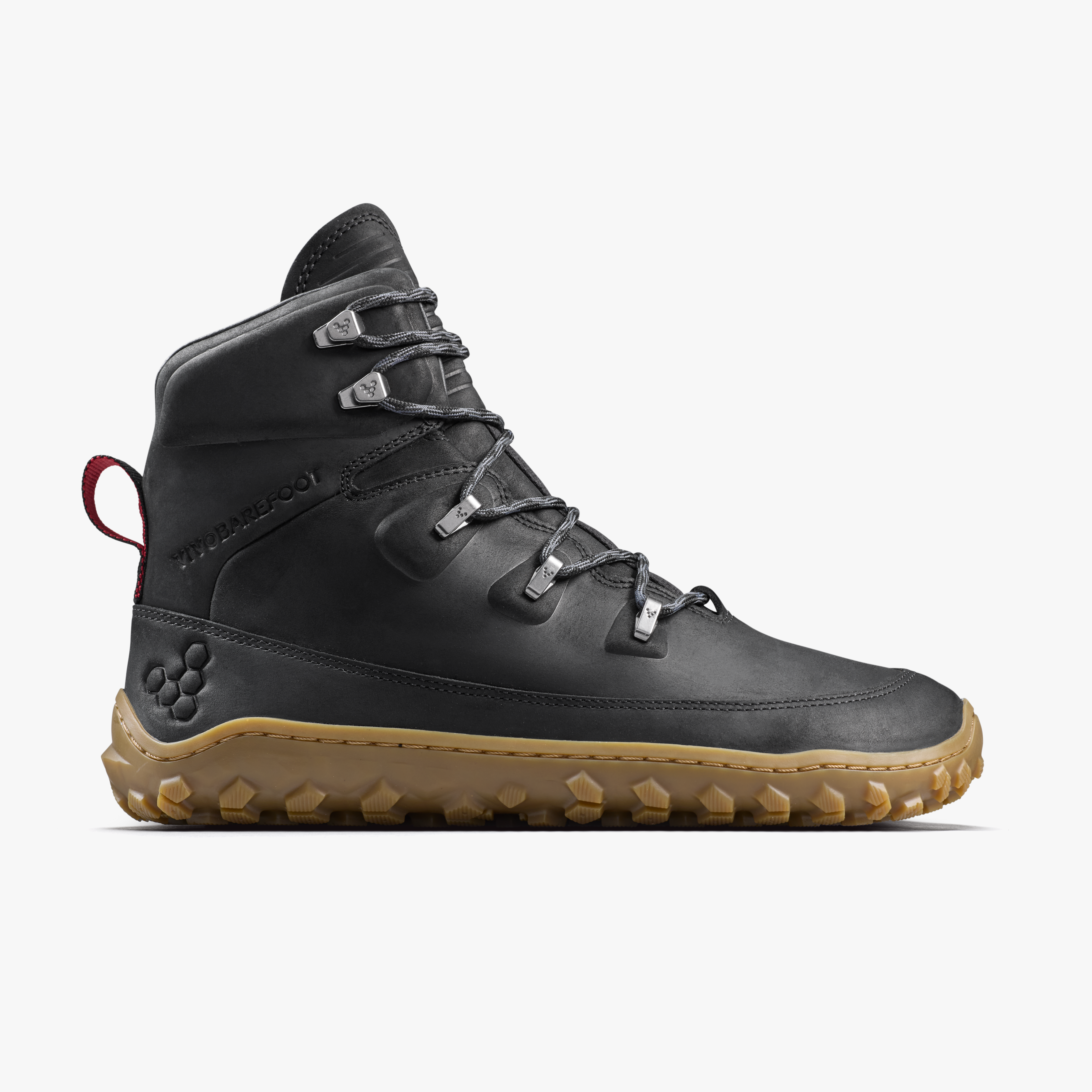 Vivobarefoot Tracker Leather AT II Womens – Obsidian, set fra siden