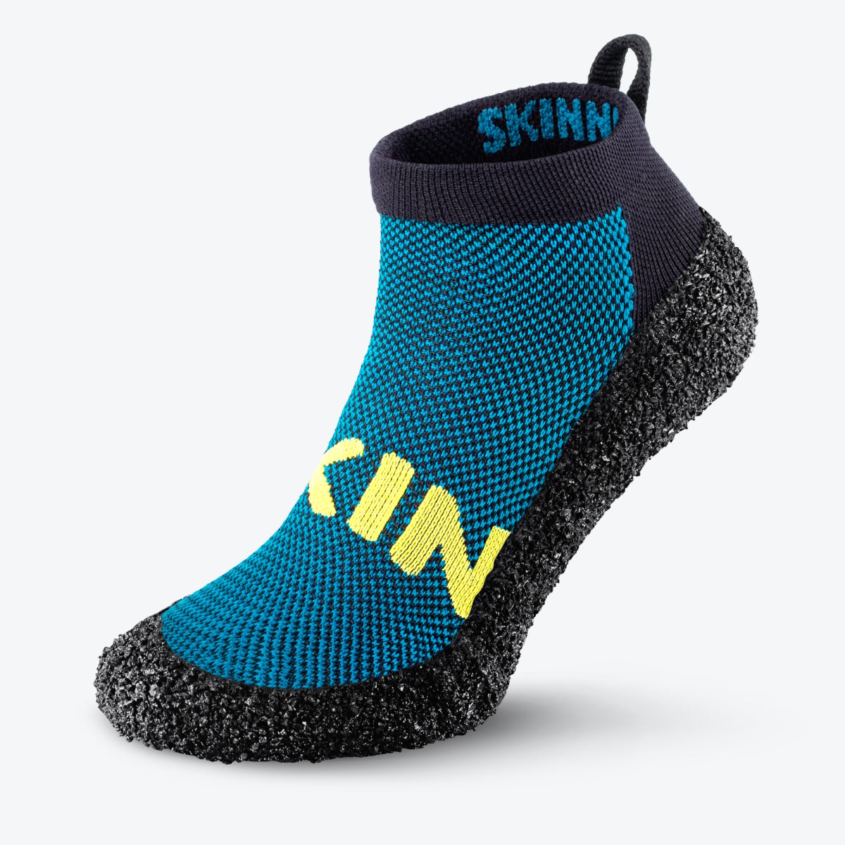 Skinners Essentials 2.0 barfods udendørssokker i farven petrol, forside