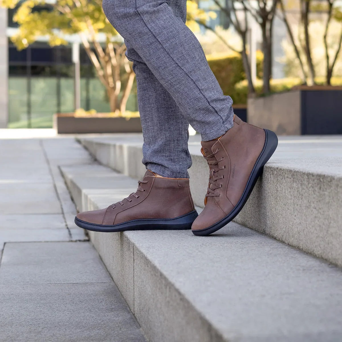 Skinners Moonwalker High Top – Dark Brown