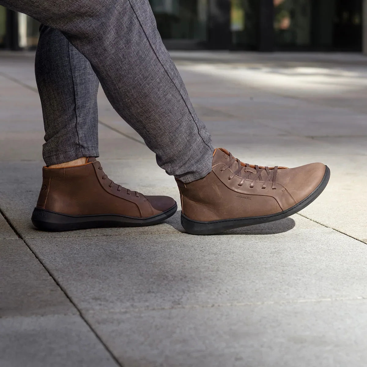 Skinners Moonwalker High Top – Dark Brown