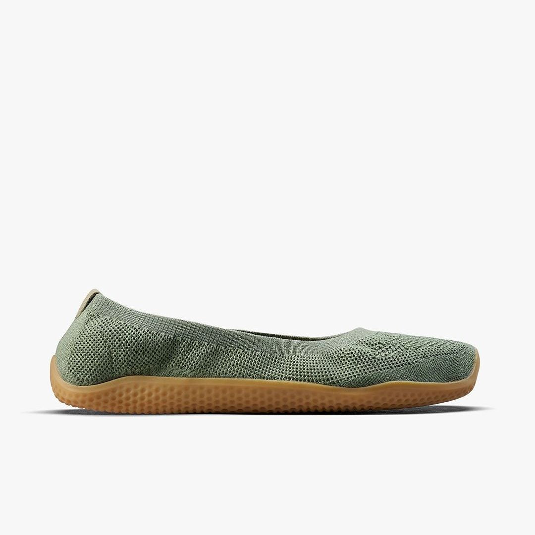 Vivobarefoot Asana Yin Ballerina Knit Womens – Dusty Green