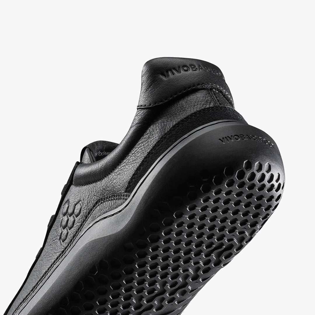 Vivobarefoot Gobi II Sneaker Premium Leather Mens – Triple Black