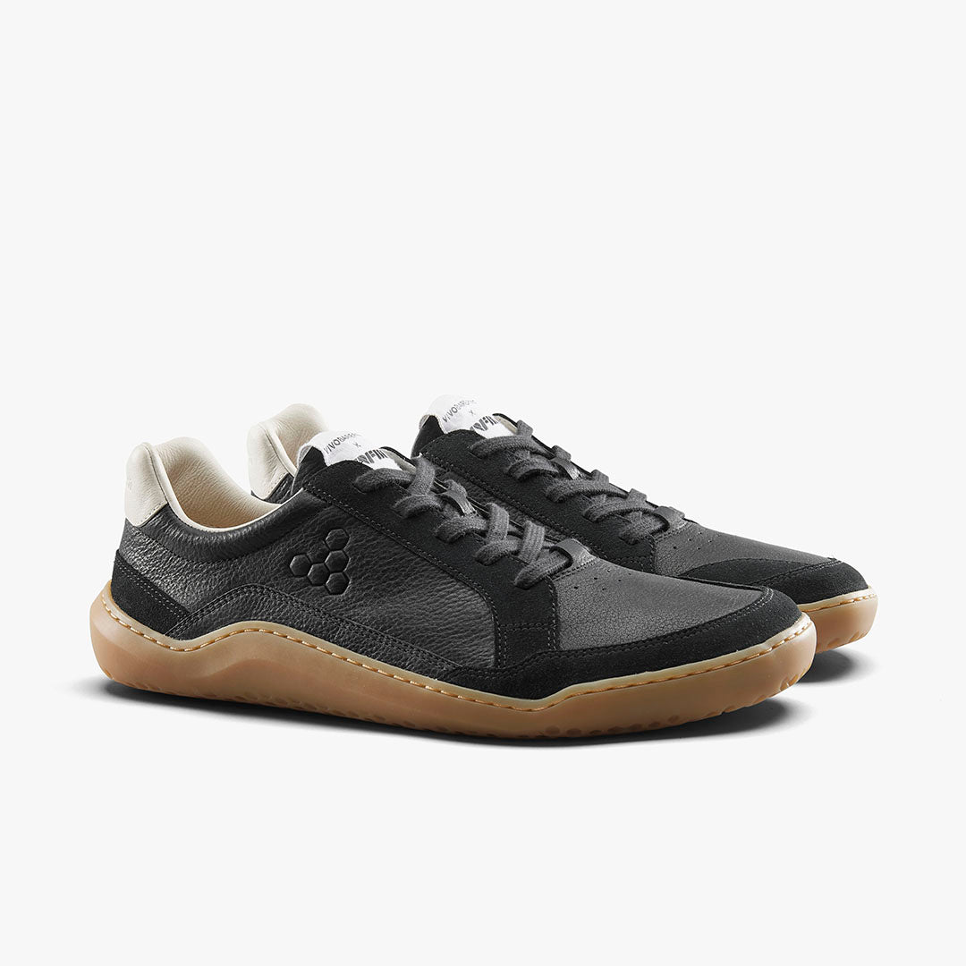 Vivobarefoot Gobi II Sneaker Premium Leather Womens – Obsidian
