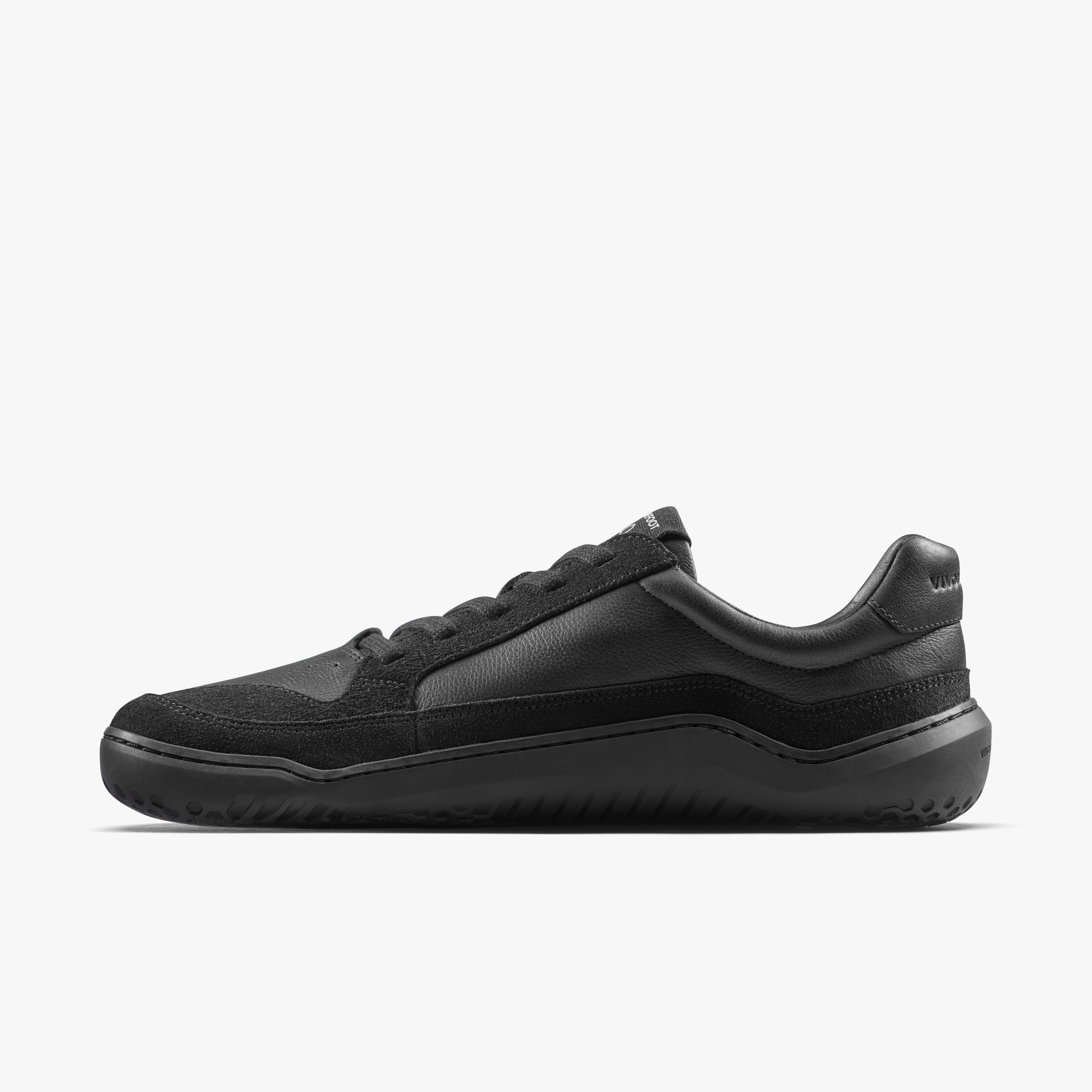 Vivobarefoot Gobi III Sneaker Leather Mens barfodssko til mænd i farven triple obsidian, inderside