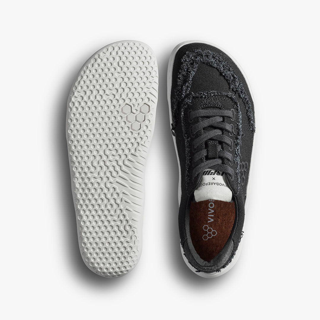 Vivobarefoot Gobi Sneaker Canvas Womens – Obsidian
