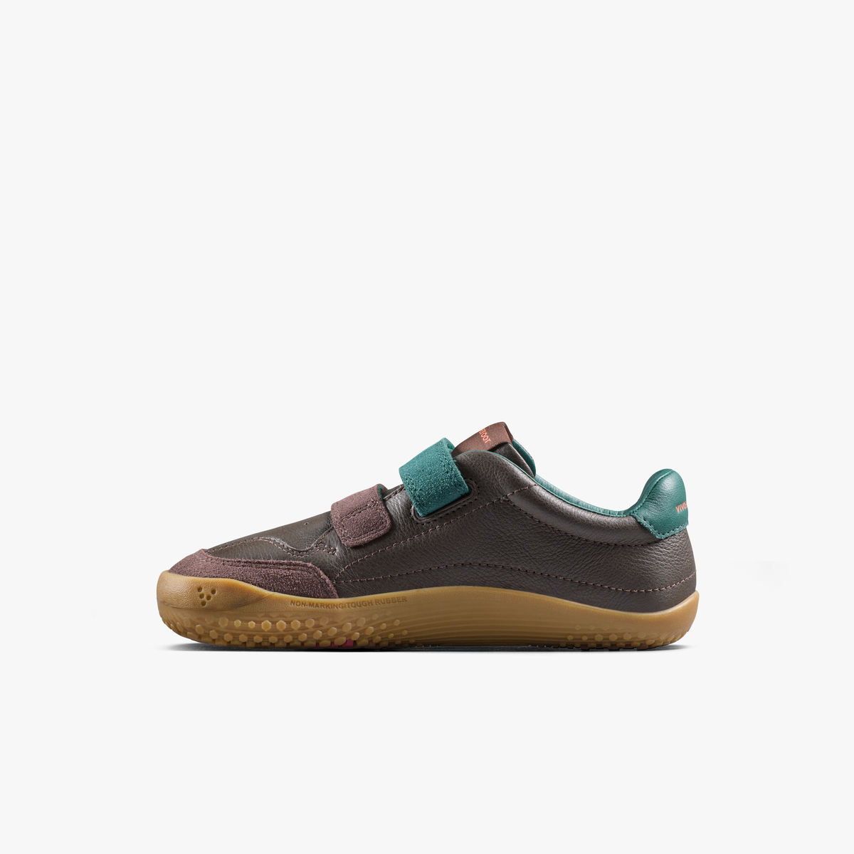 Gobi Sneaker Kids set fra indersiden med to velcroremme og lav profil