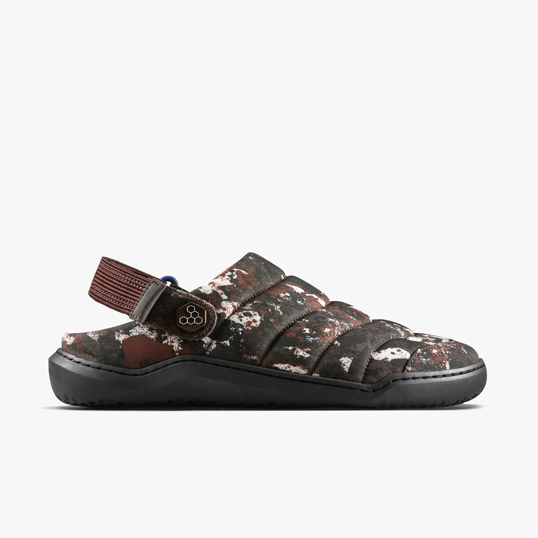 Vivobarefoot Gobi Wavey Mule barfodssko til mænd i Mole Print, set fra ydersiden