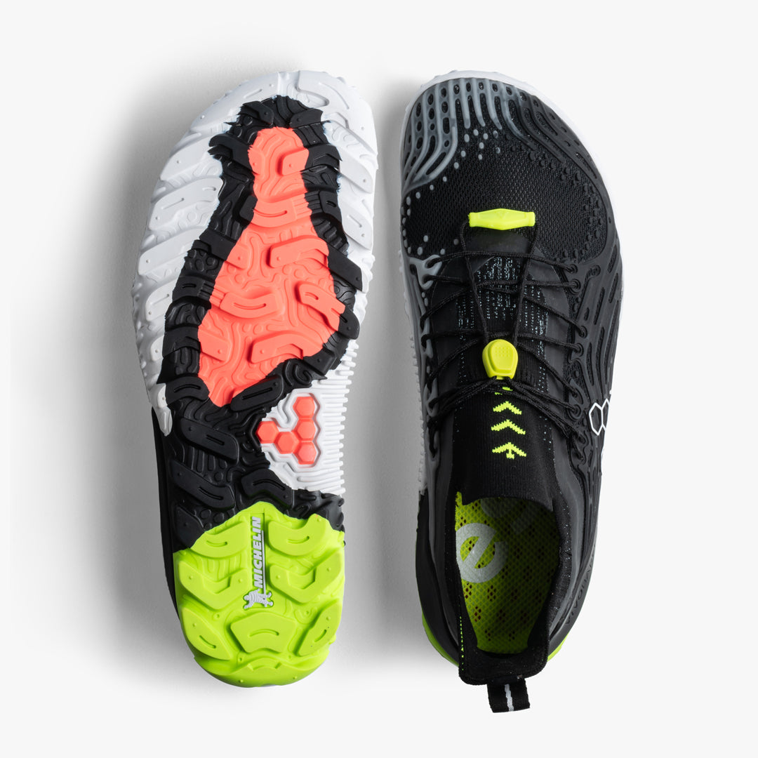 Vivobarefoot Hydra ESC Mens – Obsidian/Safety Yellow