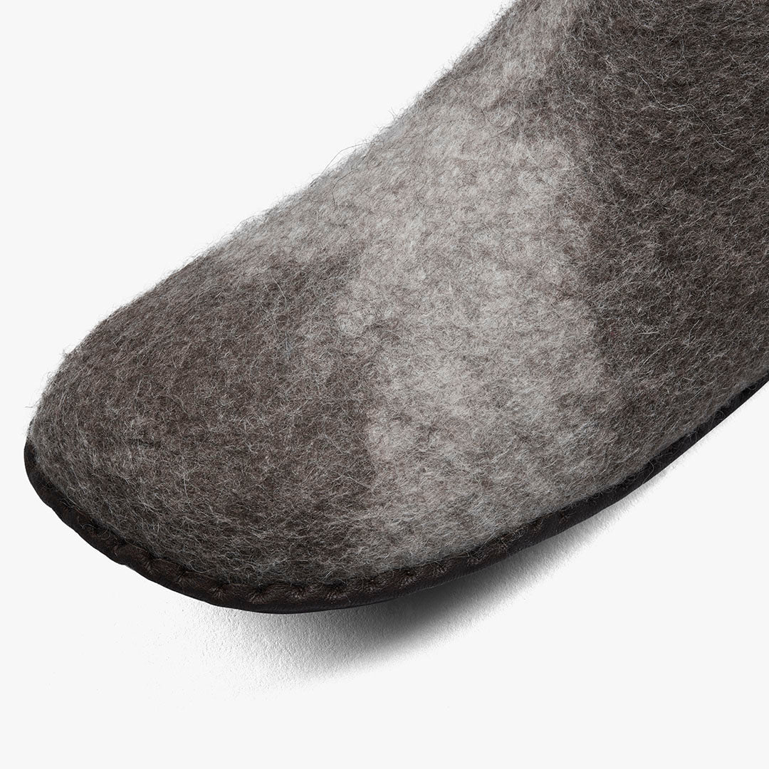 Vivobarefoot MIM Felt Slipper II – Falcon