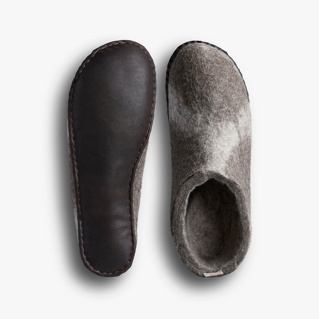 Vivobarefoot MIM Felt Slipper II – Falcon