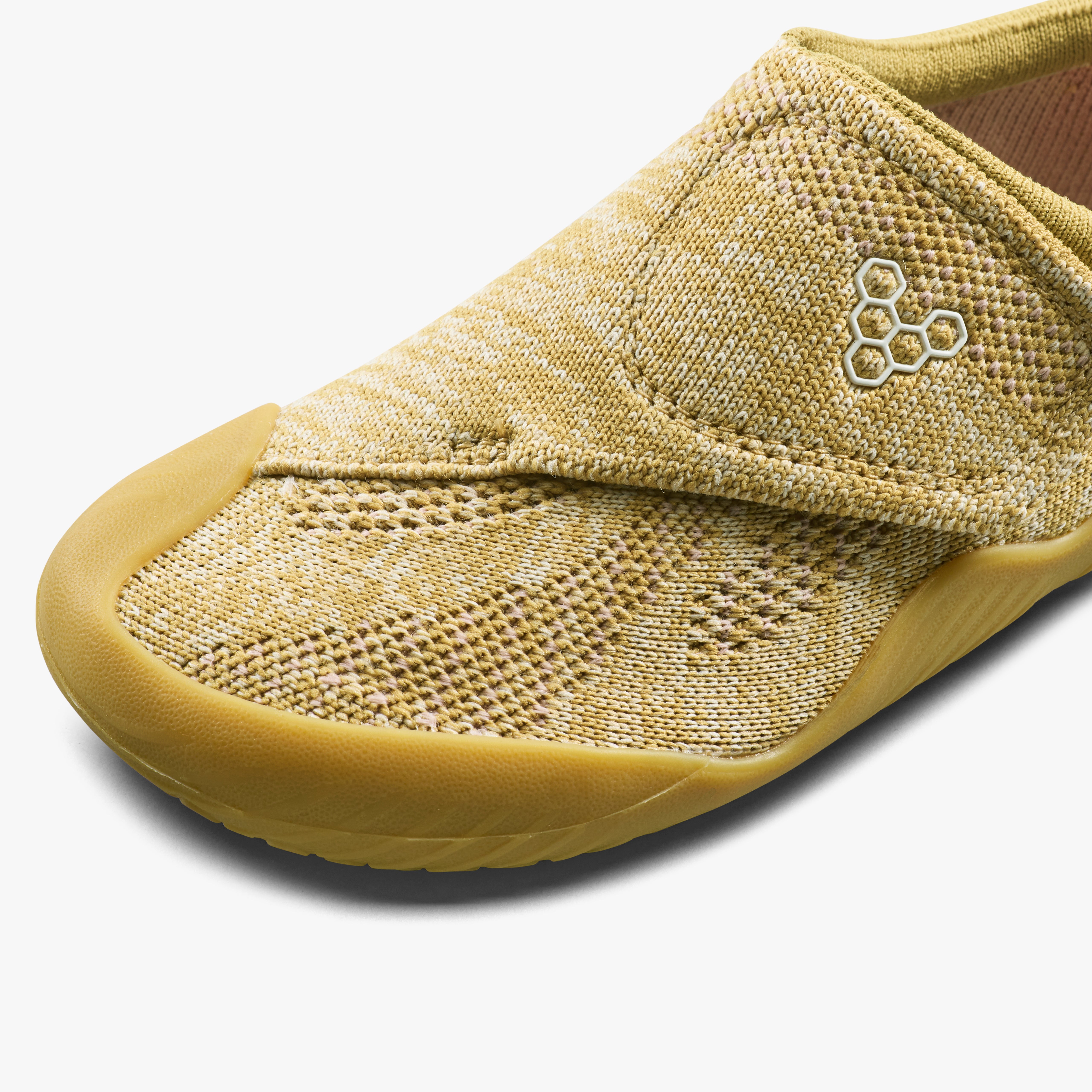 Vivobarefoot Motus Knit Preschool barfodssko til børn i farven wood, nærbillede