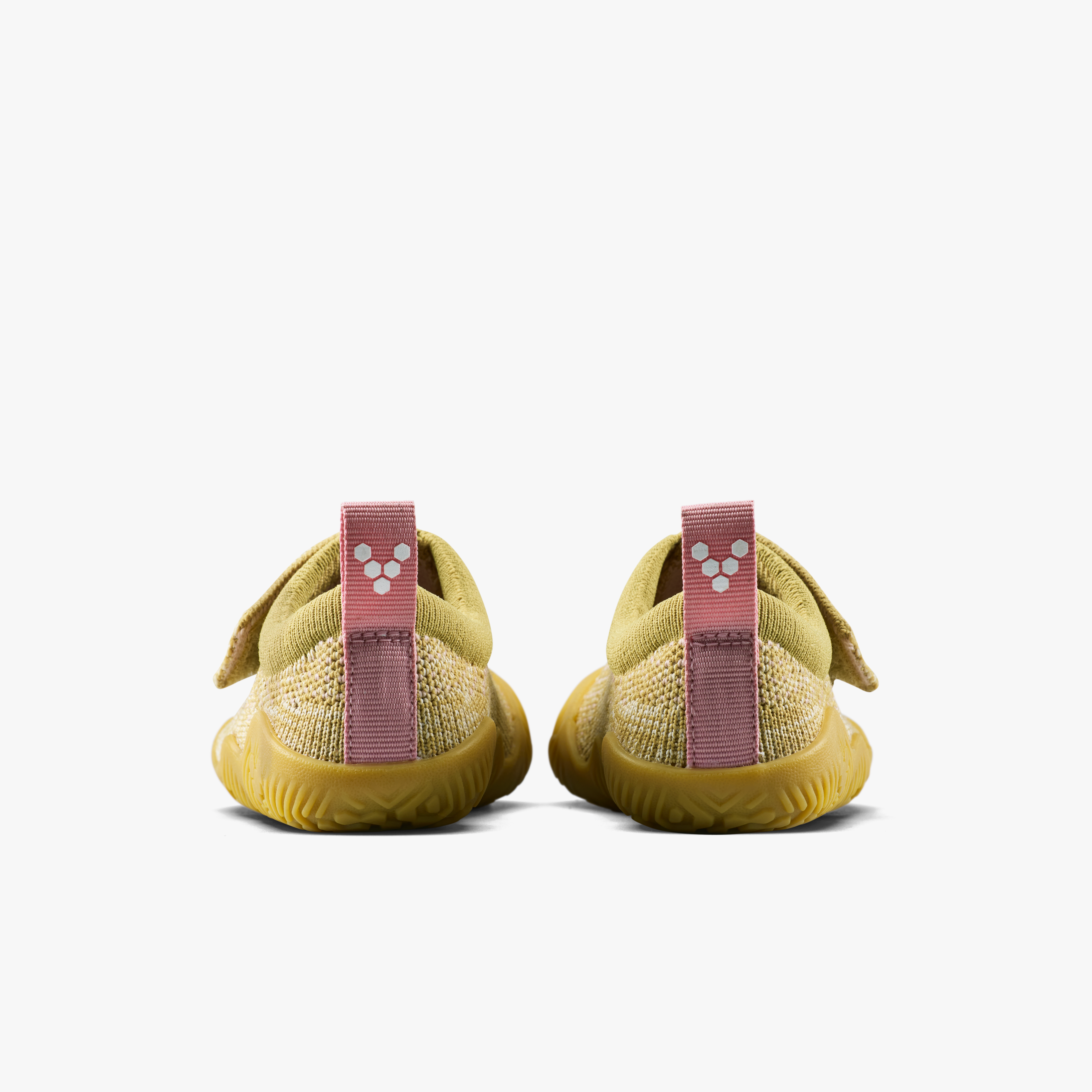 Vivobarefoot Motus Knit Toddlers barfodssko til børn i farven wood, bagfra