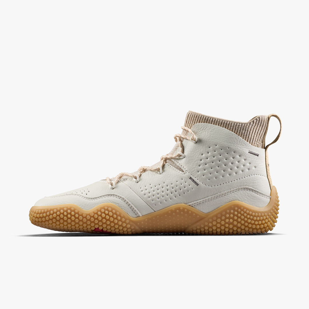 Vivobarefoot Motus Studio Mid Leather Mens – Limestone