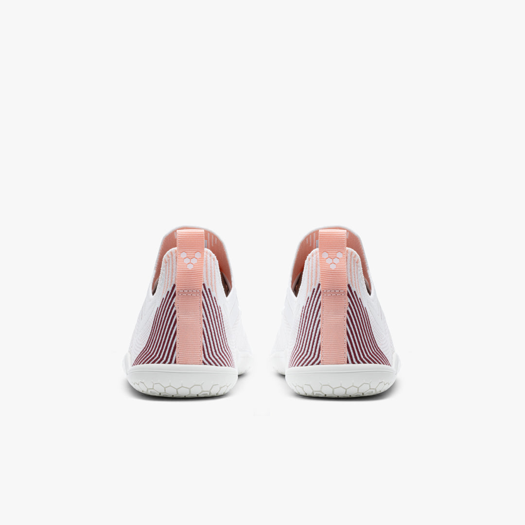 Vivobarefoot Primus Lite Knit Mens – White/Peach Melba
